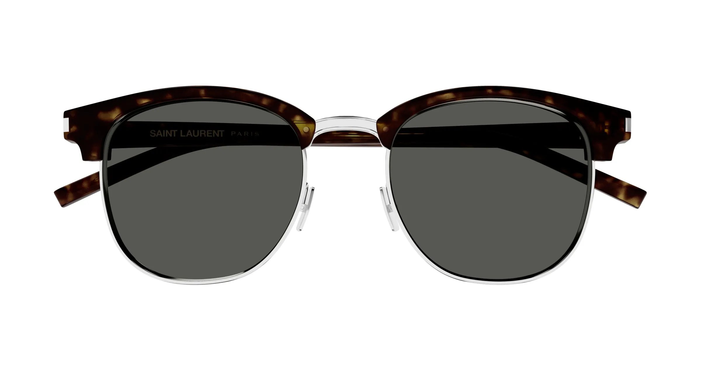 SAINT LAURENT SL 108 015 Occhiali da sole Acetato Havana Grigio Rotonda - immagine 2