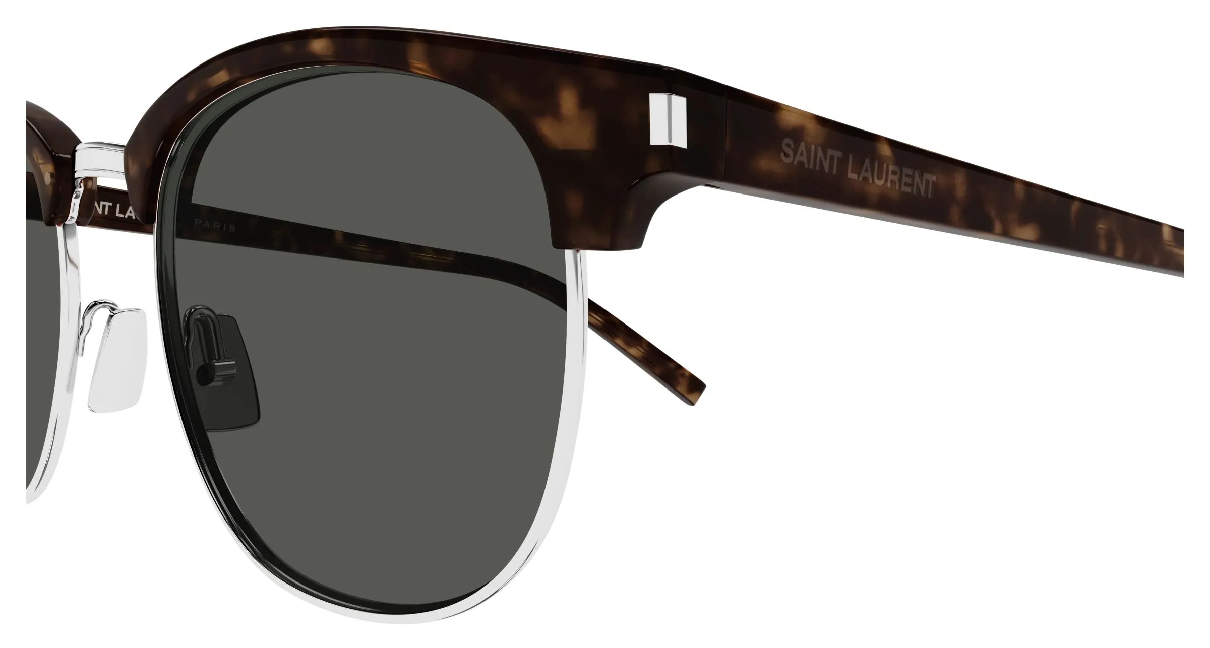 SAINT LAURENT SL 108 015 Occhiali da sole Acetato Havana Grigio Rotonda - immagine 3