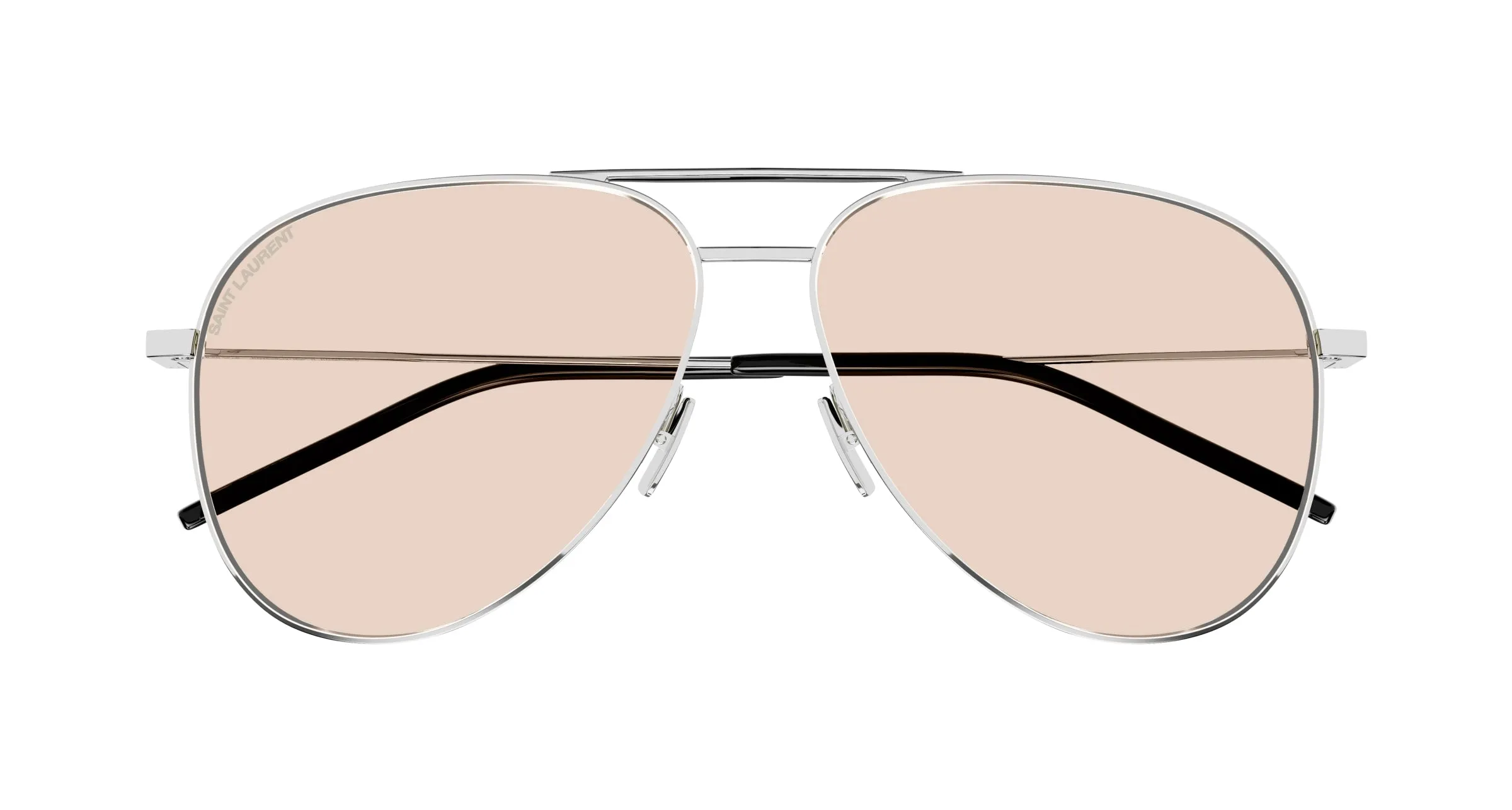 SAINT LAURENT CLASSIC 11 072 Occhiali da sole Metallo Argento Pilot - immagine 2