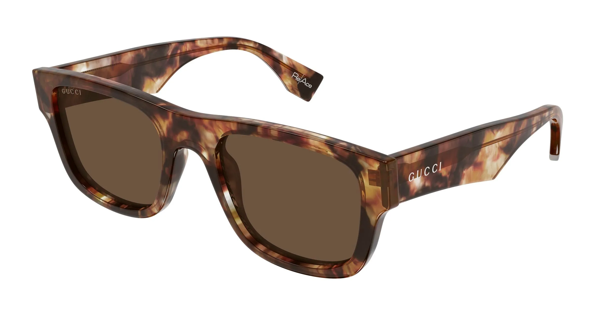 Gucci GG2009S 001 Occhiali da sole Acetato Havana Marrone Squadrata - immagine 1