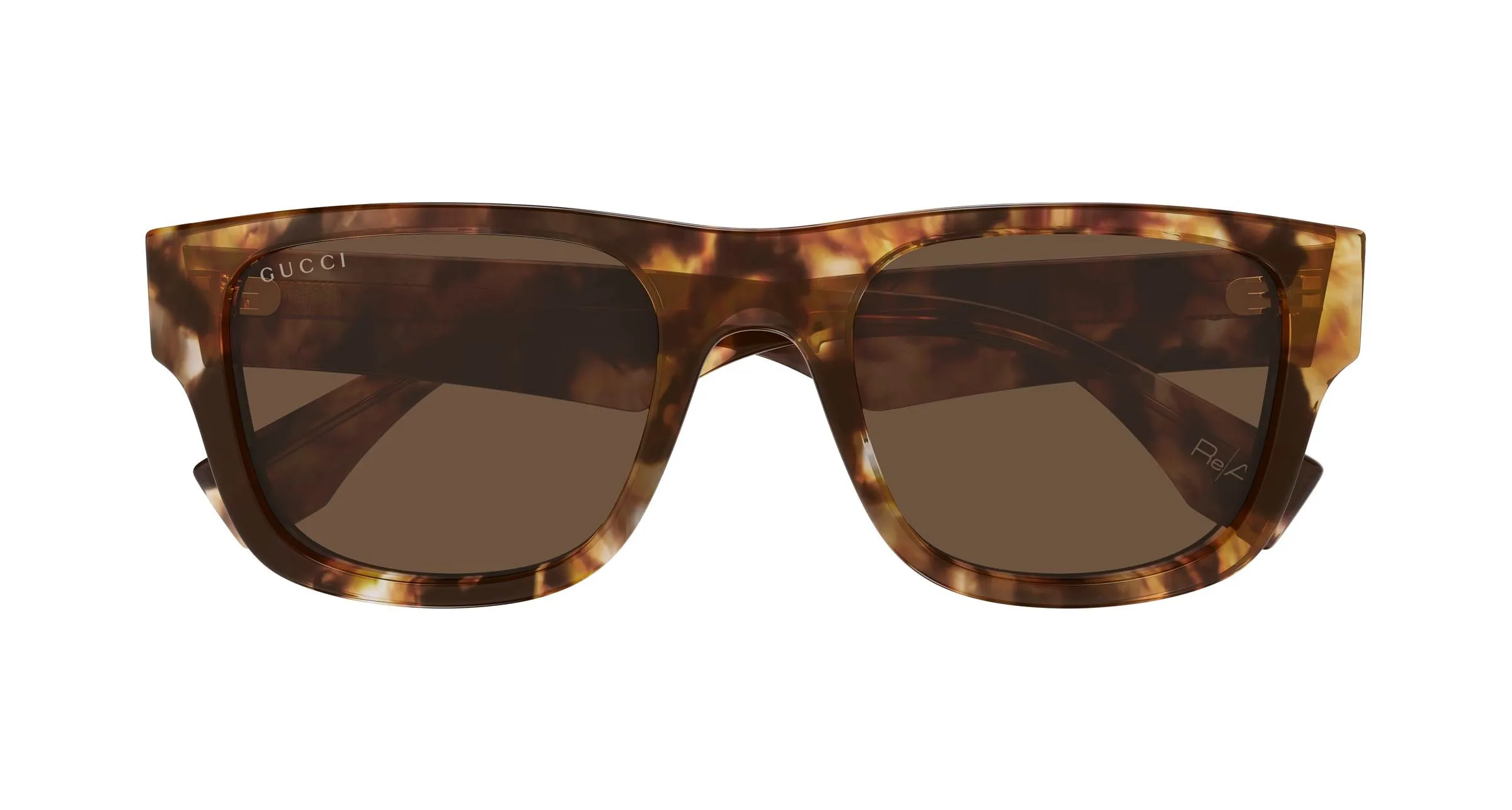 Gucci GG2009S 001 Occhiali da sole Acetato Havana Marrone Squadrata - immagine 2