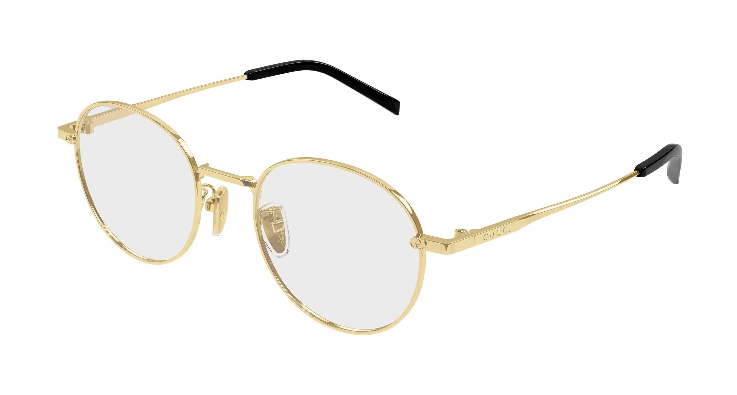 Gucci GG2004OA 002 Montature da vista Metallo Oro Trasparente Rotonda - immagine 1