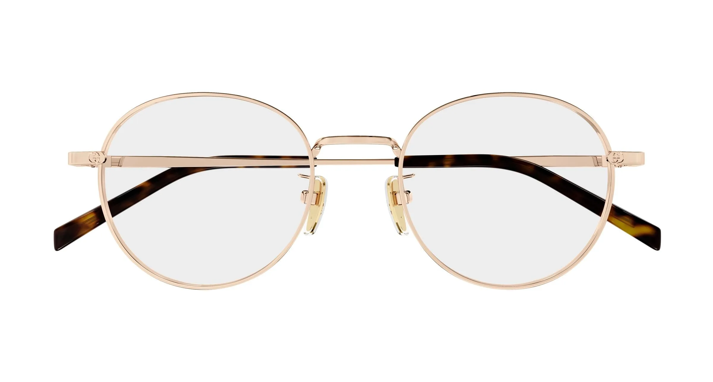 Gucci GG2004OA 001 Montature da vista Metallo Oro Trasparente Rotonda - immagine 2