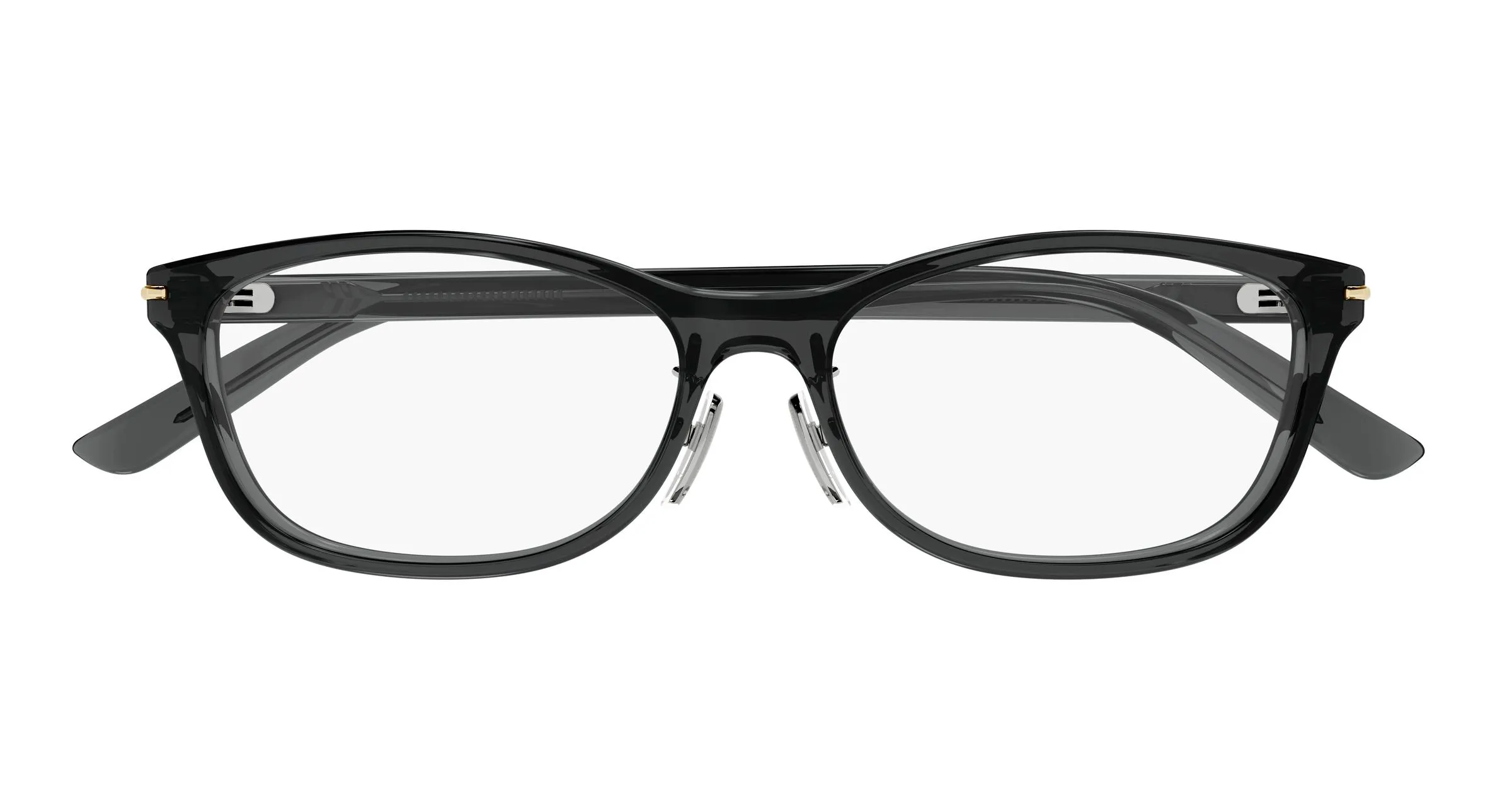 Gucci GG2003OJ 003 Montature da vista Acetato Grigio Trasparente Squadrata - immagine 2