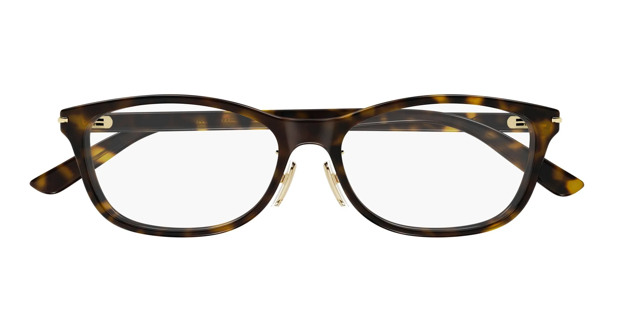 Gucci GG2003OJ 002 Montature da vista Acetato Havana Trasparente Squadrata - immagine 2