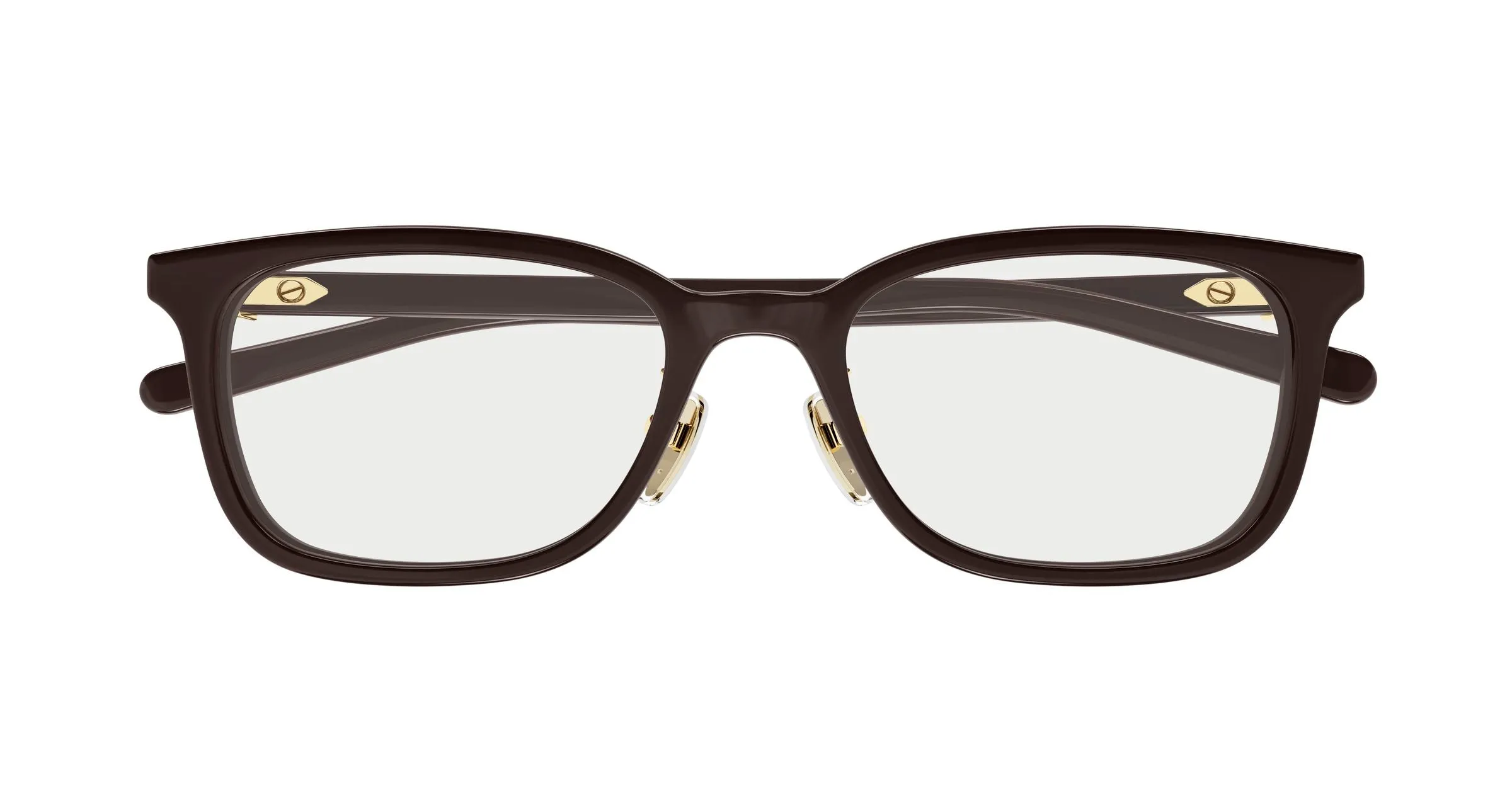 Gucci GG2002OJ 002 Montature da vista Acetato Marrone Trasparente Squadrata - immagine 2