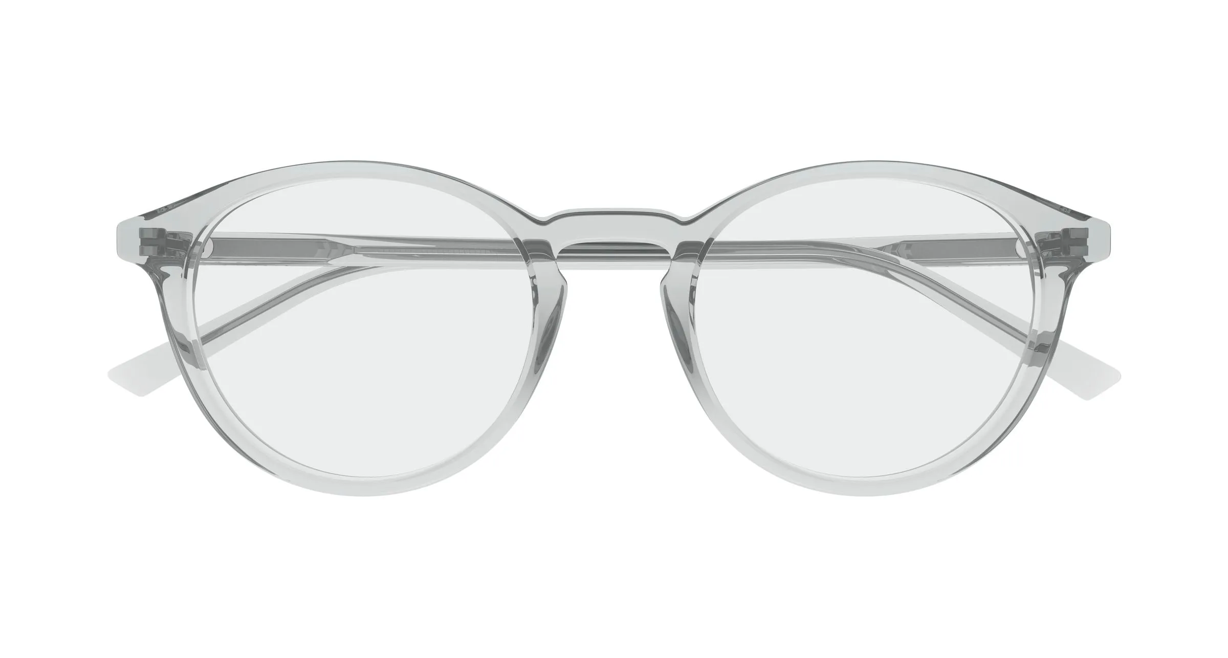 Gucci GG1998O 004 Montature da vista Acetato Grigio Trasparente Rotonda - immagine 2