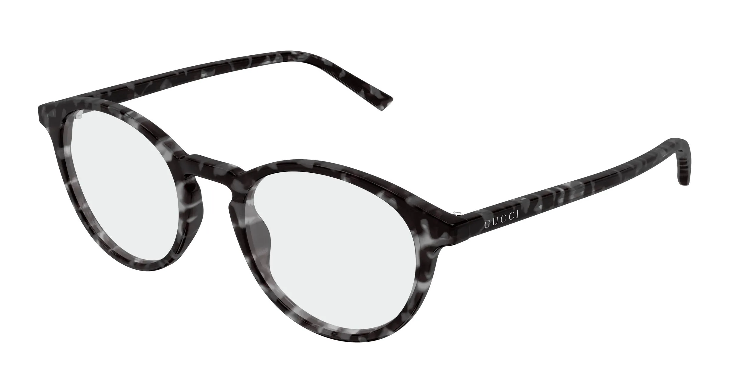 Gucci GG1998O 003 Montature da vista Acetato Havana Trasparente Rotonda - immagine 1