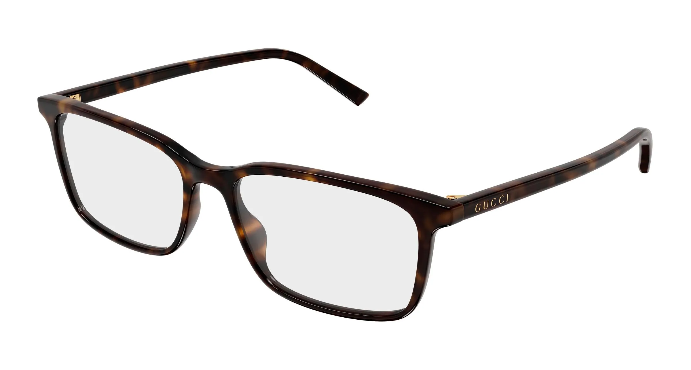 Gucci GG1997O 002 Montature da vista Acetato Havana Trasparente Squadrata - immagine 1