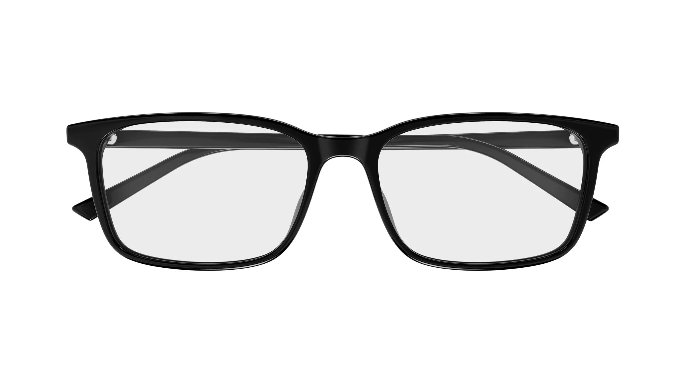 Gucci GG1997O 001 Montature da vista Acetato Nero Trasparente Squadrata - immagine 2