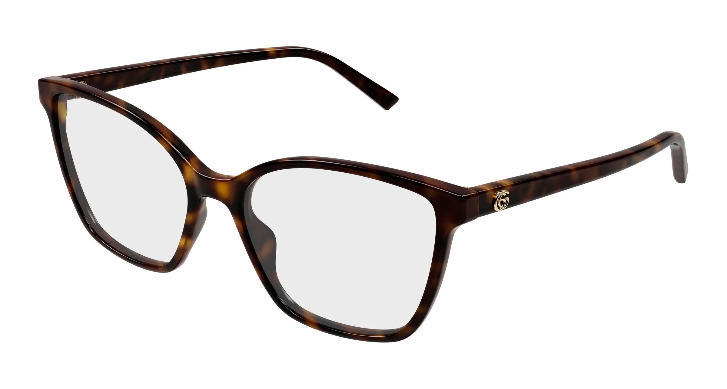 Gucci GG1995O 006 Montature da vista Acetato Havana Trasparente Cat Eye - immagine 1
