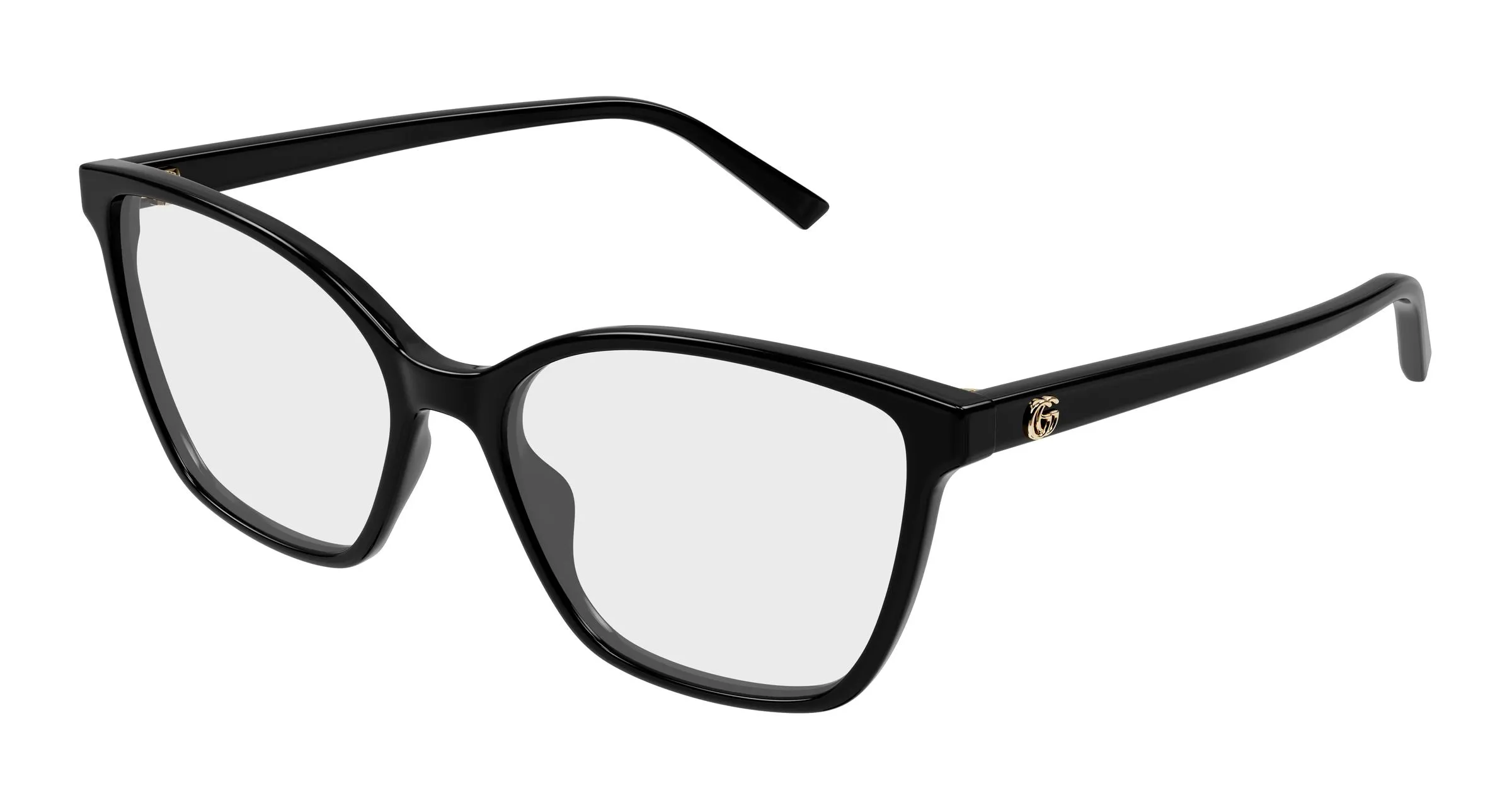 Gucci GG1995O 005 Montature da vista Acetato Nero Trasparente Cat Eye - immagine 1