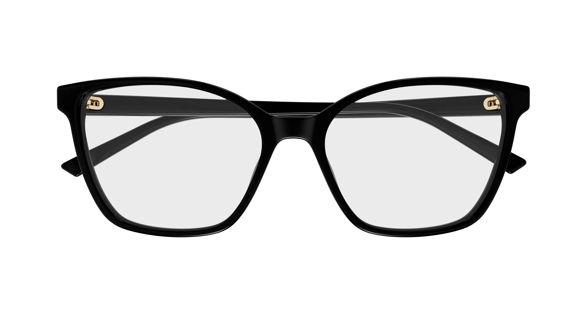 Gucci GG1995O 005 Montature da vista Acetato Nero Trasparente Cat Eye - immagine 2