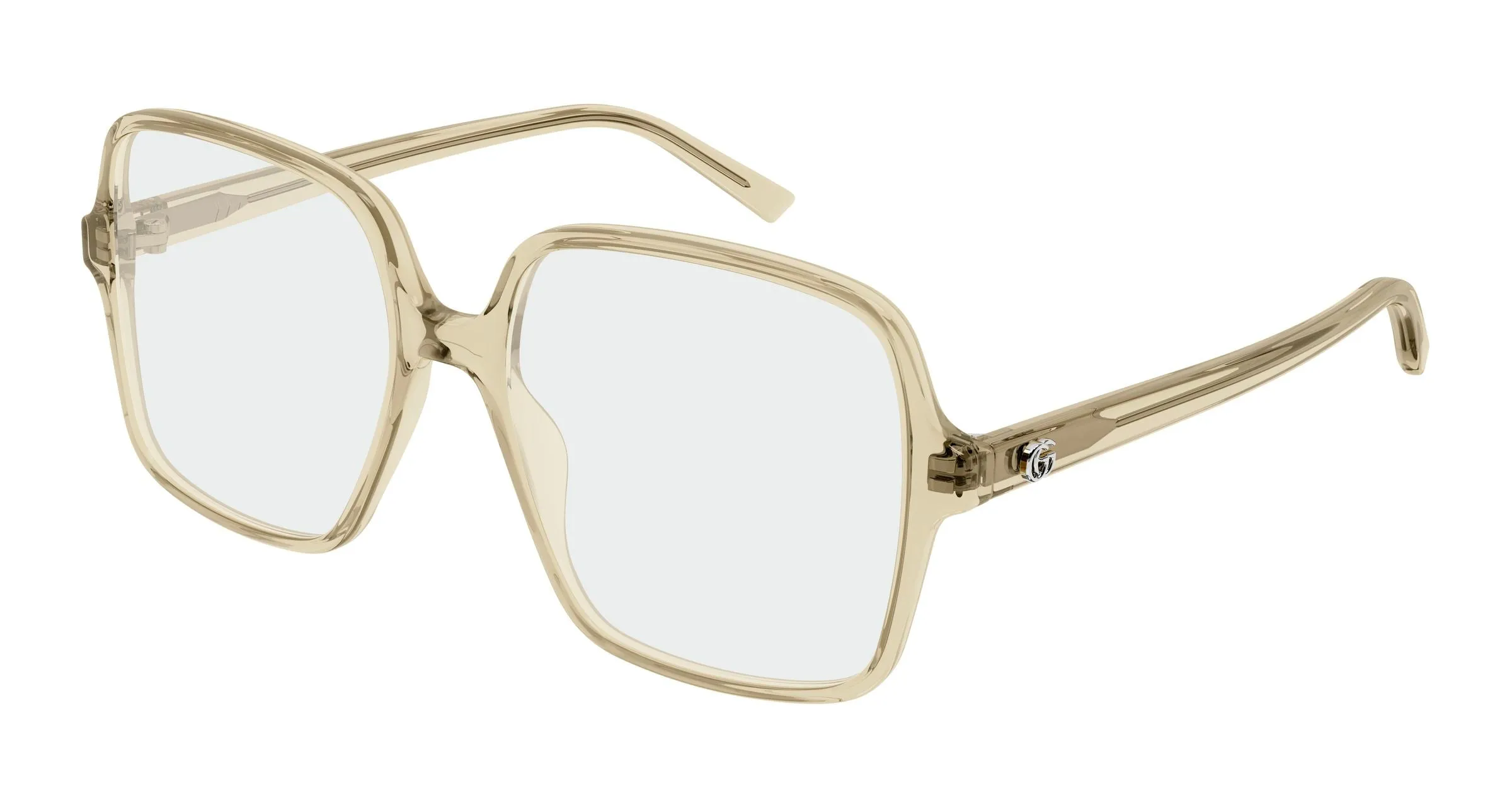 Gucci GG1994O 004 Montature da vista Acetato Giallo Trasparente Squadrata - immagine 1