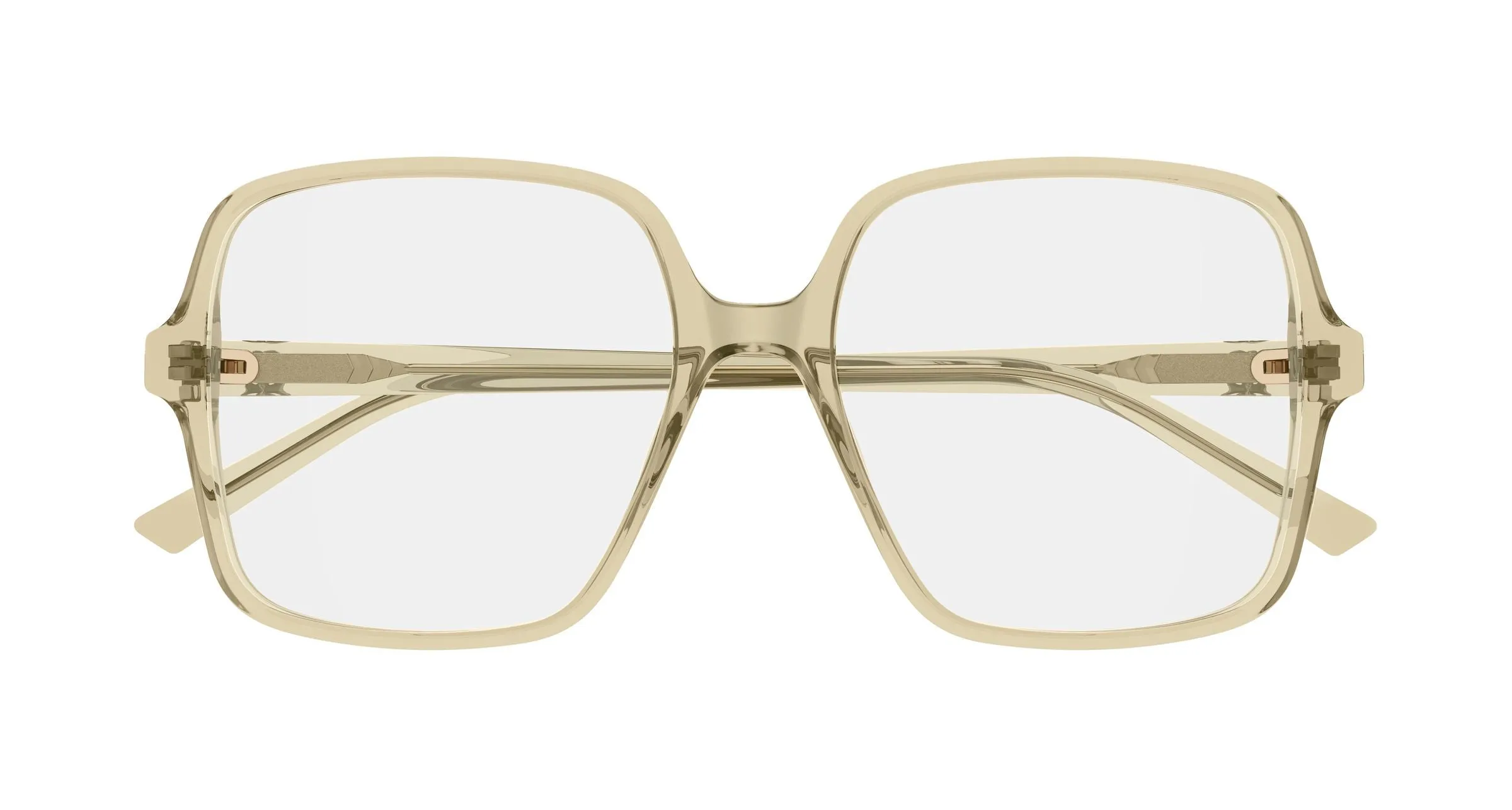 Gucci GG1994O 004 Montature da vista Acetato Giallo Trasparente Squadrata - immagine 2