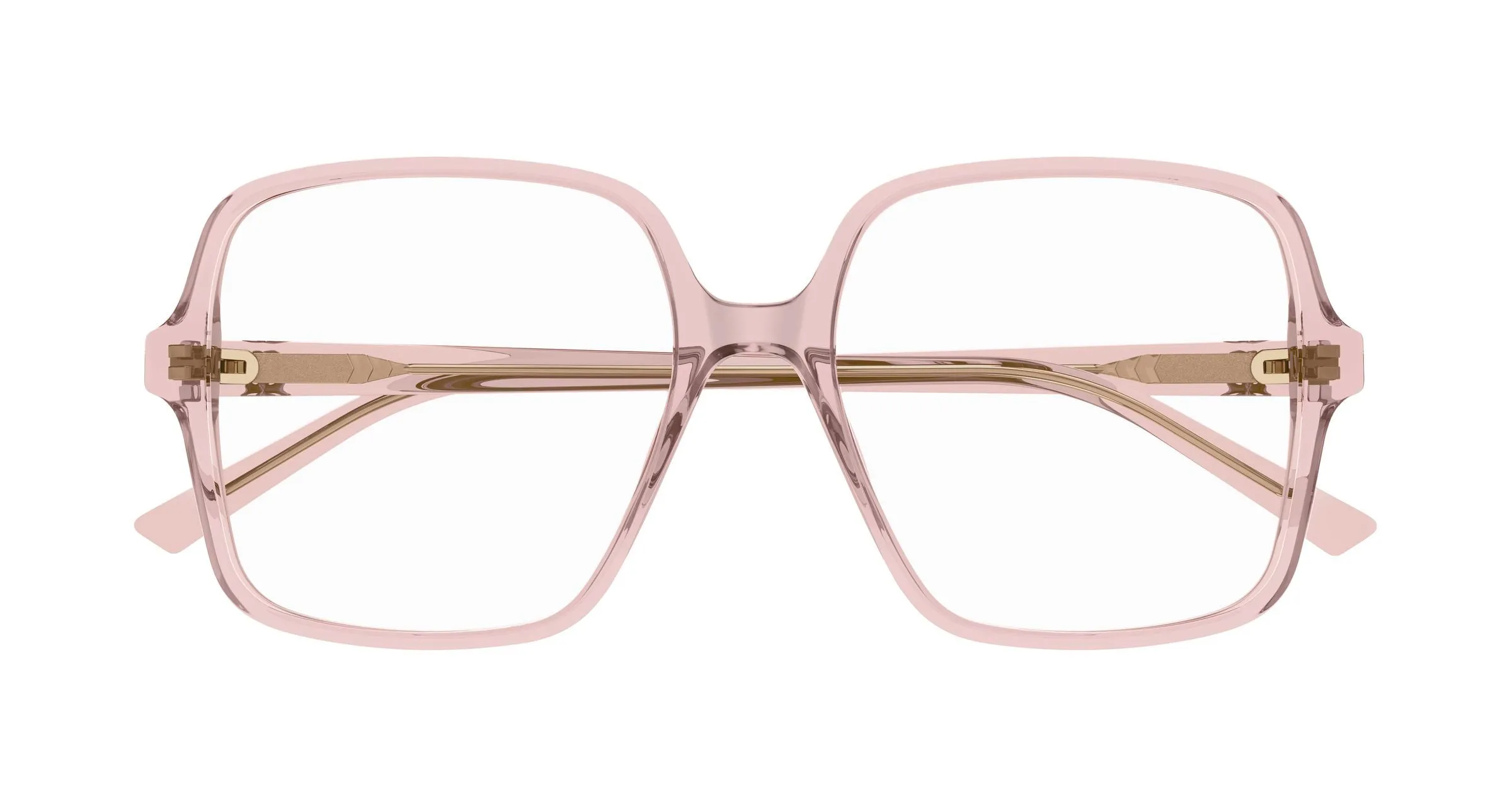 Gucci GG1994O 003 Montature da vista Acetato Rosa Trasparente Squadrata - immagine 2