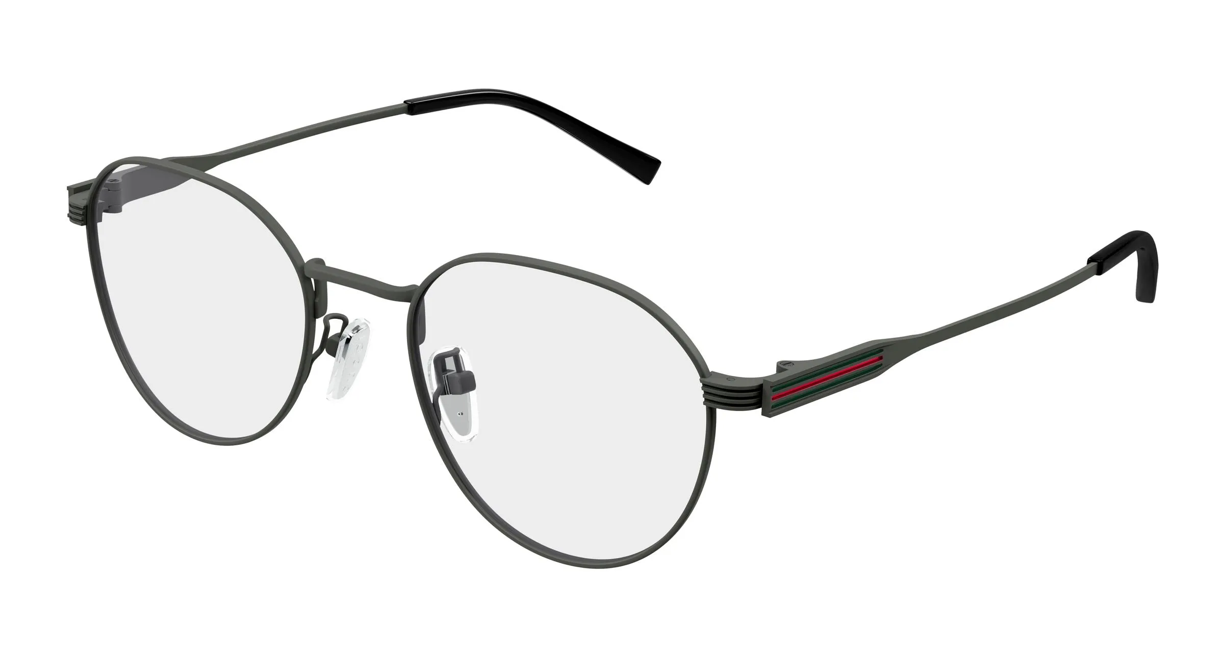 Gucci GG1993OK 004 Montature da vista Metallo Rutenio Trasparente Rotonda - immagine 1