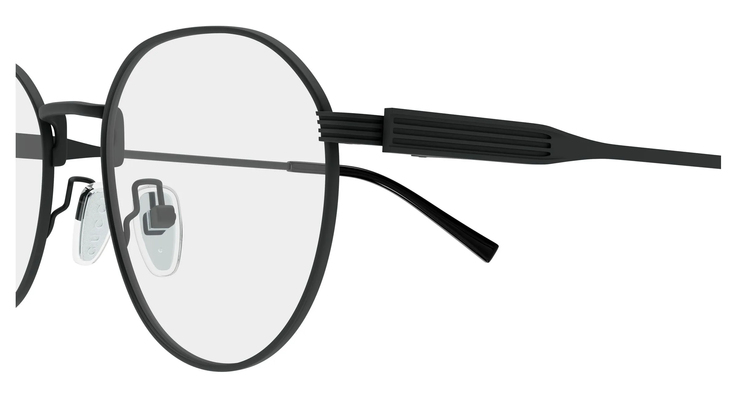 Gucci GG1993OK 003 Montature da vista Metallo Nero Trasparente Rotonda - immagine 3