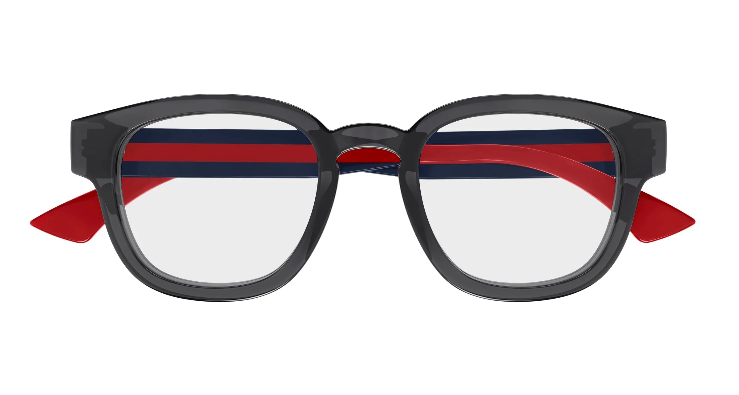 Gucci GG1992O 004 Montature da vista Acetato Grigio Trasparente Rotonda - immagine 2