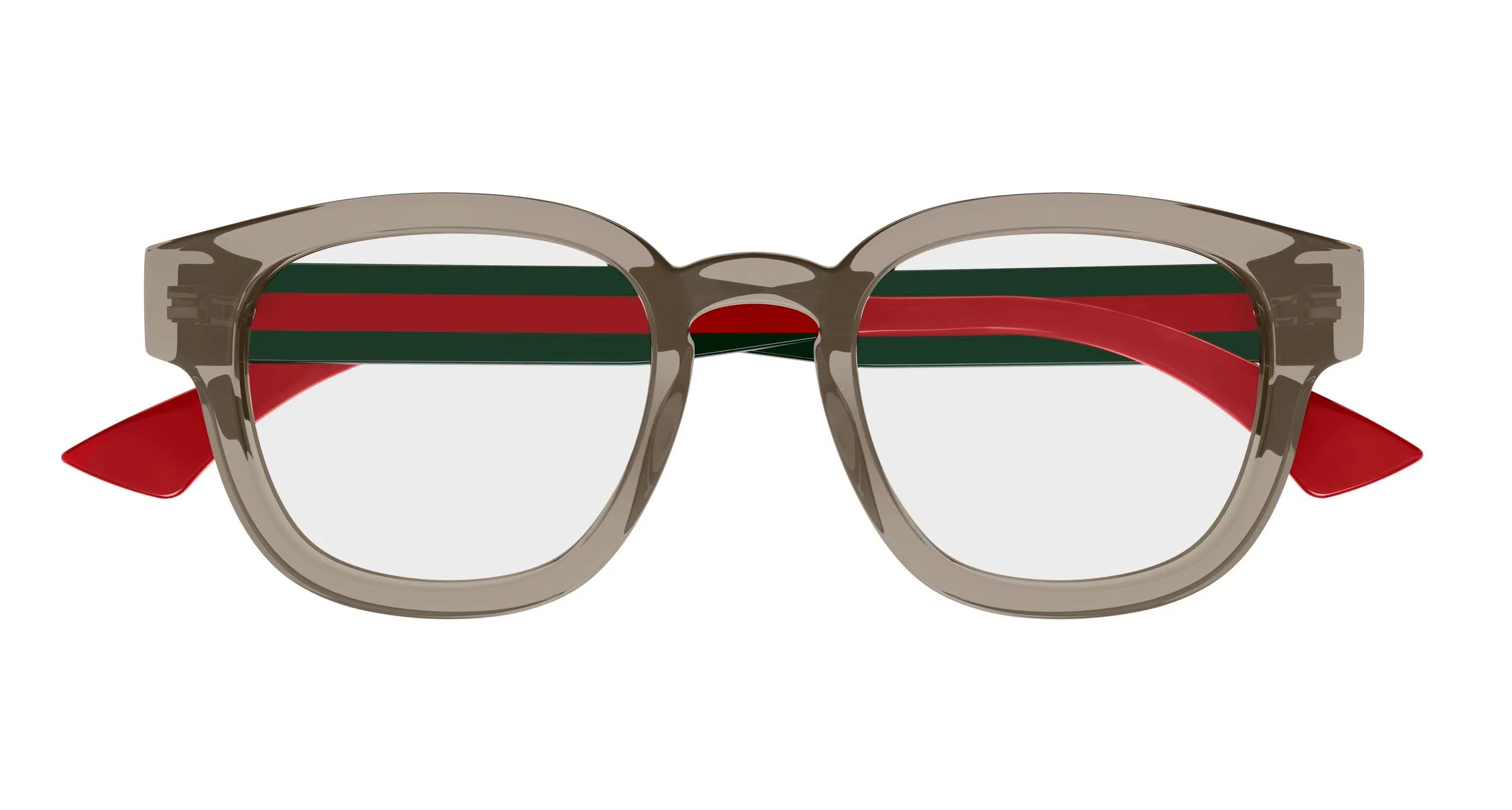 Gucci GG1992O 003 Montature da vista Acetato Marrone Trasparente Rotonda - immagine 2