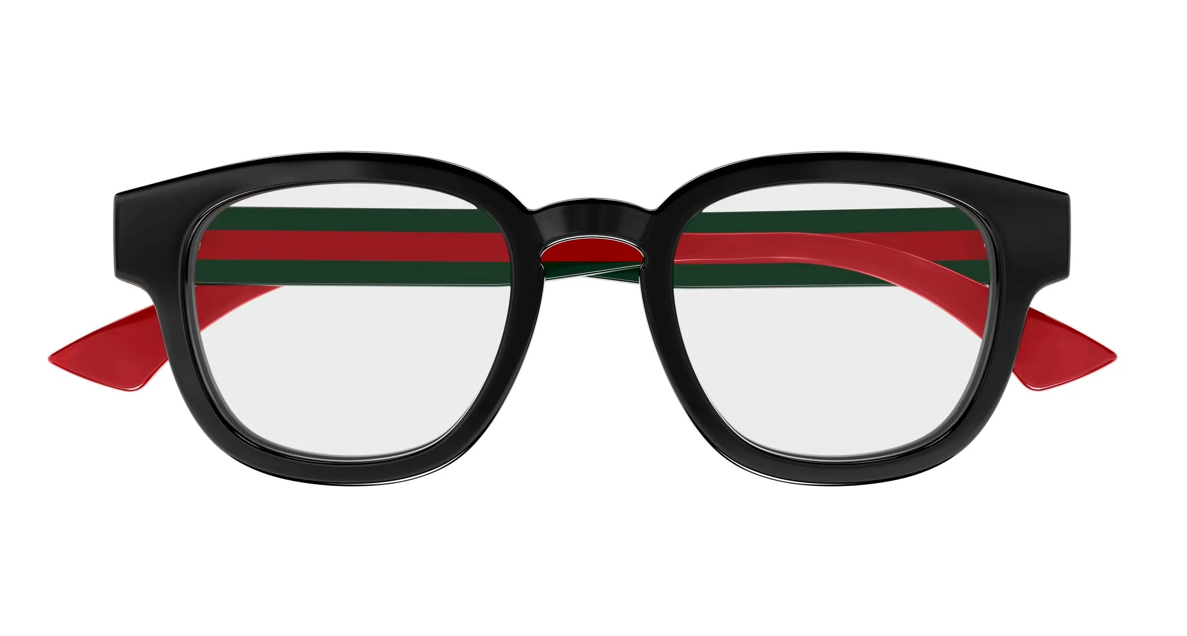Gucci GG1992O 001 Montature da vista Acetato Nero Trasparente Rotonda - immagine 2