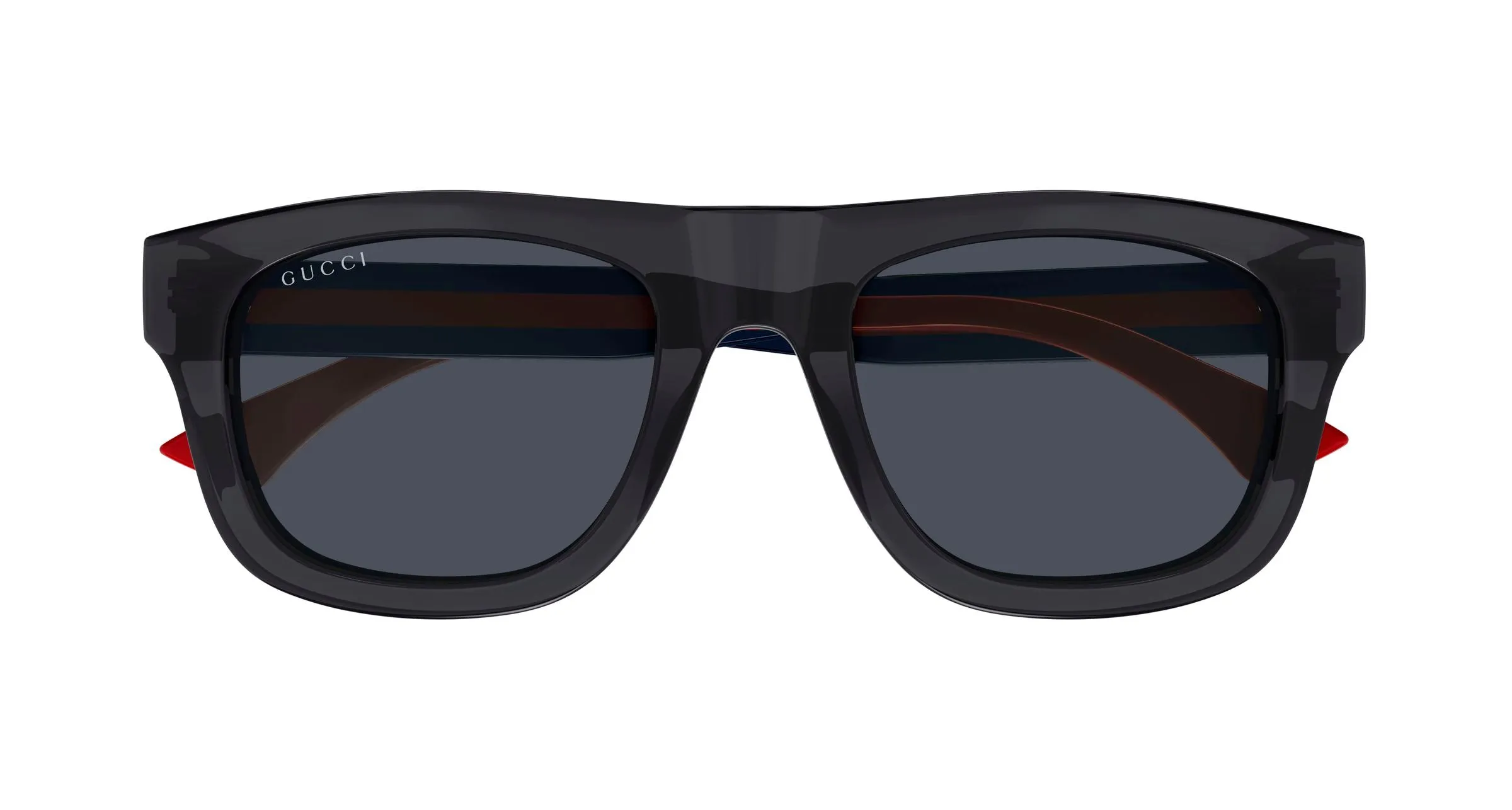 Gucci GG1991S 004 Occhiali da sole Acetato Grigio Blu Squadrata - immagine 2
