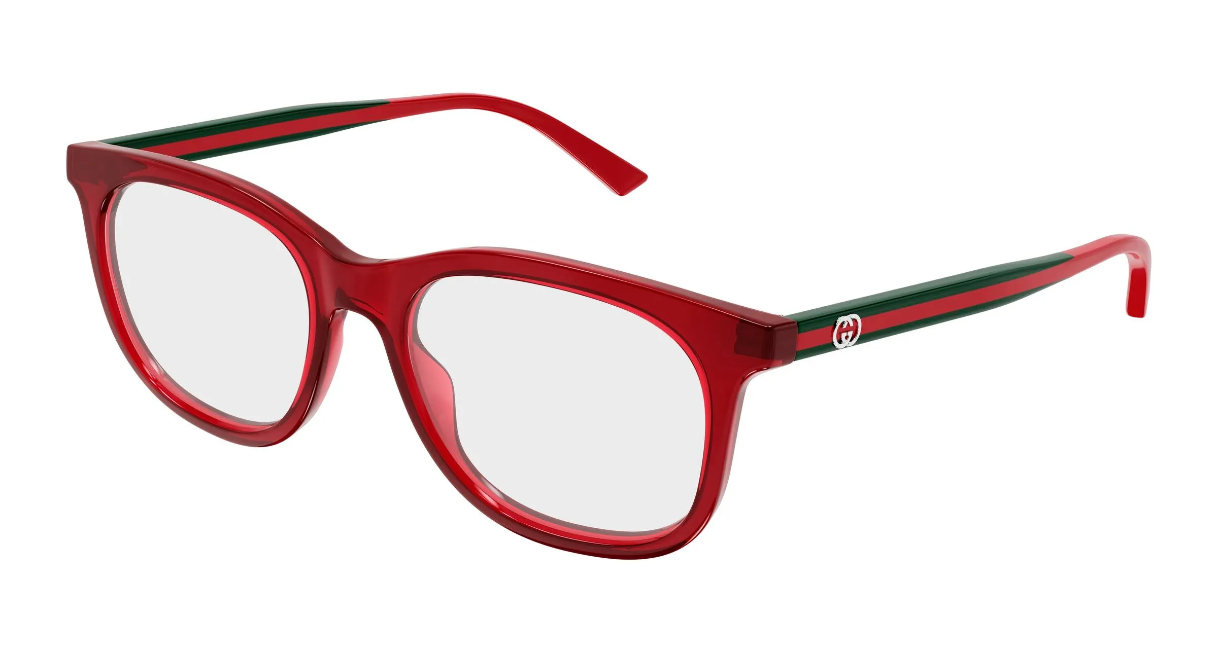 Gucci GG1990O 008 Montature da vista Acetato Bordeaux Trasparente Squadrata - immagine 1