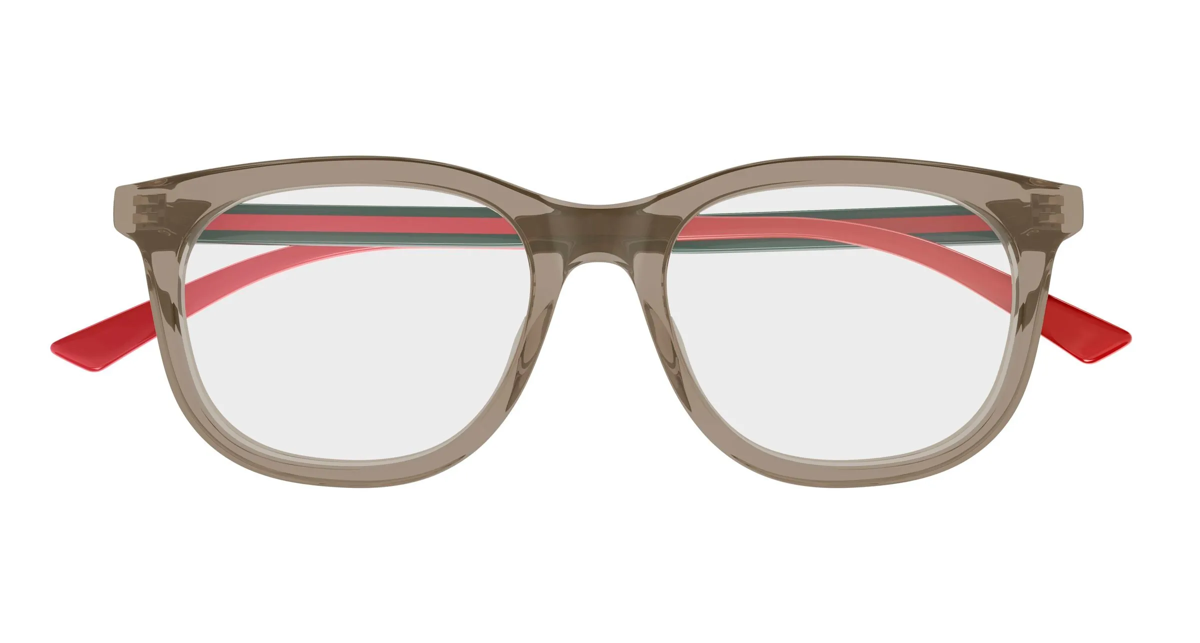 Gucci GG1990O 007 Montature da vista Acetato Marrone Trasparente Squadrata - immagine 2