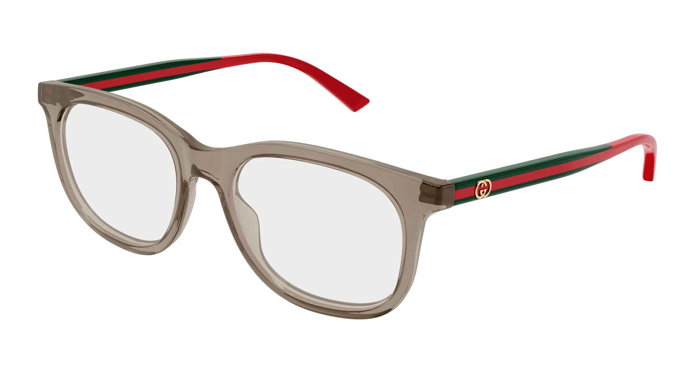 Gucci GG1990O 003 Montature da vista Acetato Marrone Trasparente Squadrata - immagine 1