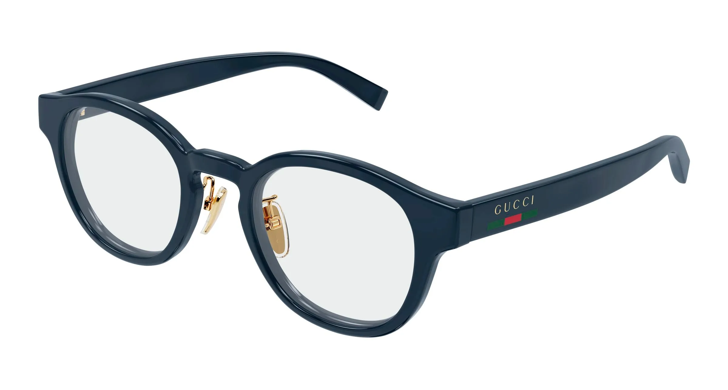 Gucci GG1988OK 004 Montature da vista Iniettato Blu Trasparente Rotonda - immagine 1