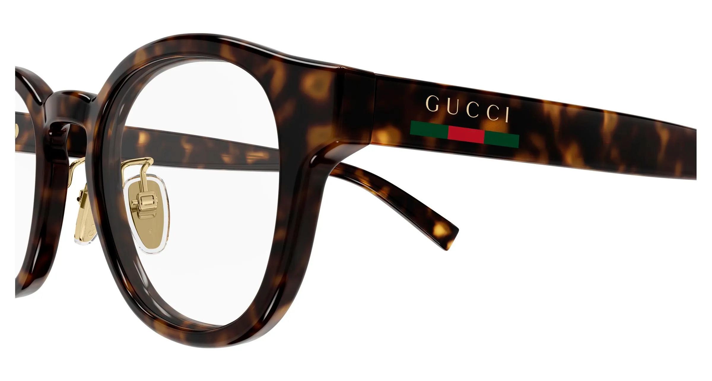Gucci GG1988OK 002 Montature da vista Iniettato Havana Trasparente Rotonda - immagine 3