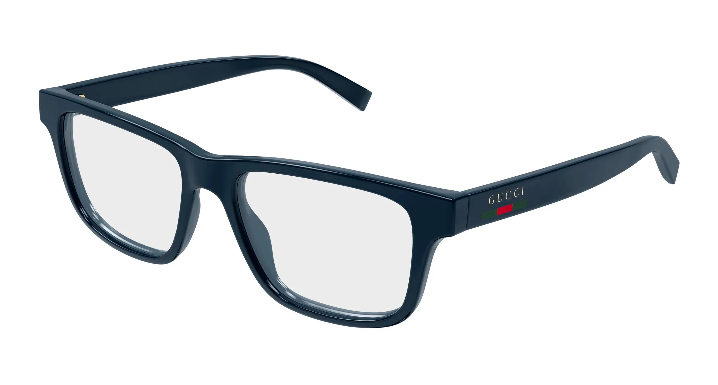 Gucci GG1987O 005 Montature da vista Iniettato Blu Trasparente Squadrata - immagine 1