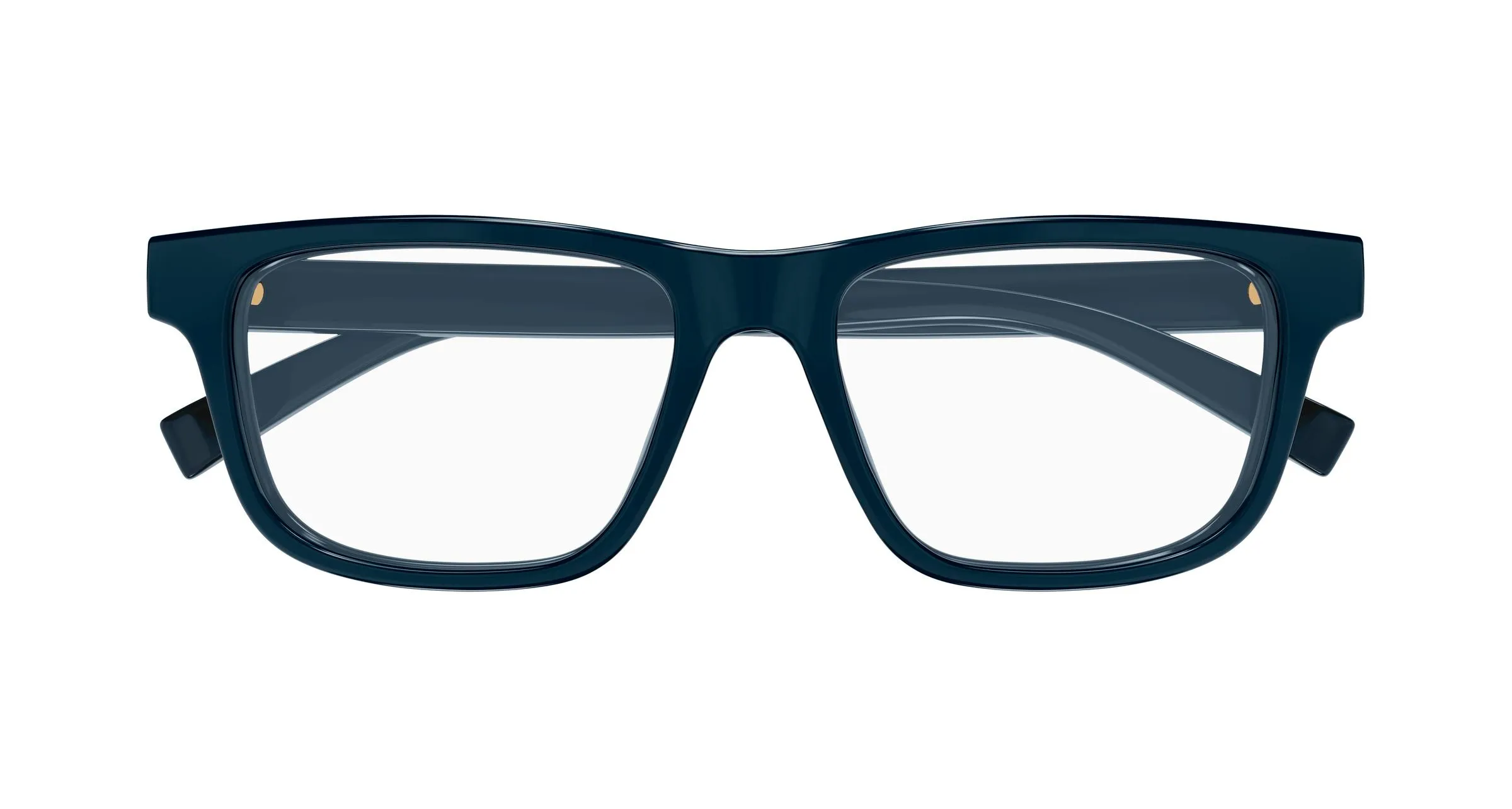 Gucci GG1987O 005 Montature da vista Iniettato Blu Trasparente Squadrata - immagine 2