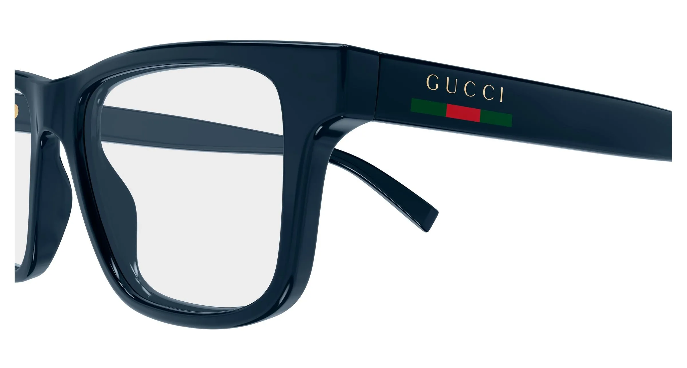 Gucci GG1987O 005 Montature da vista Iniettato Blu Trasparente Squadrata - immagine 3