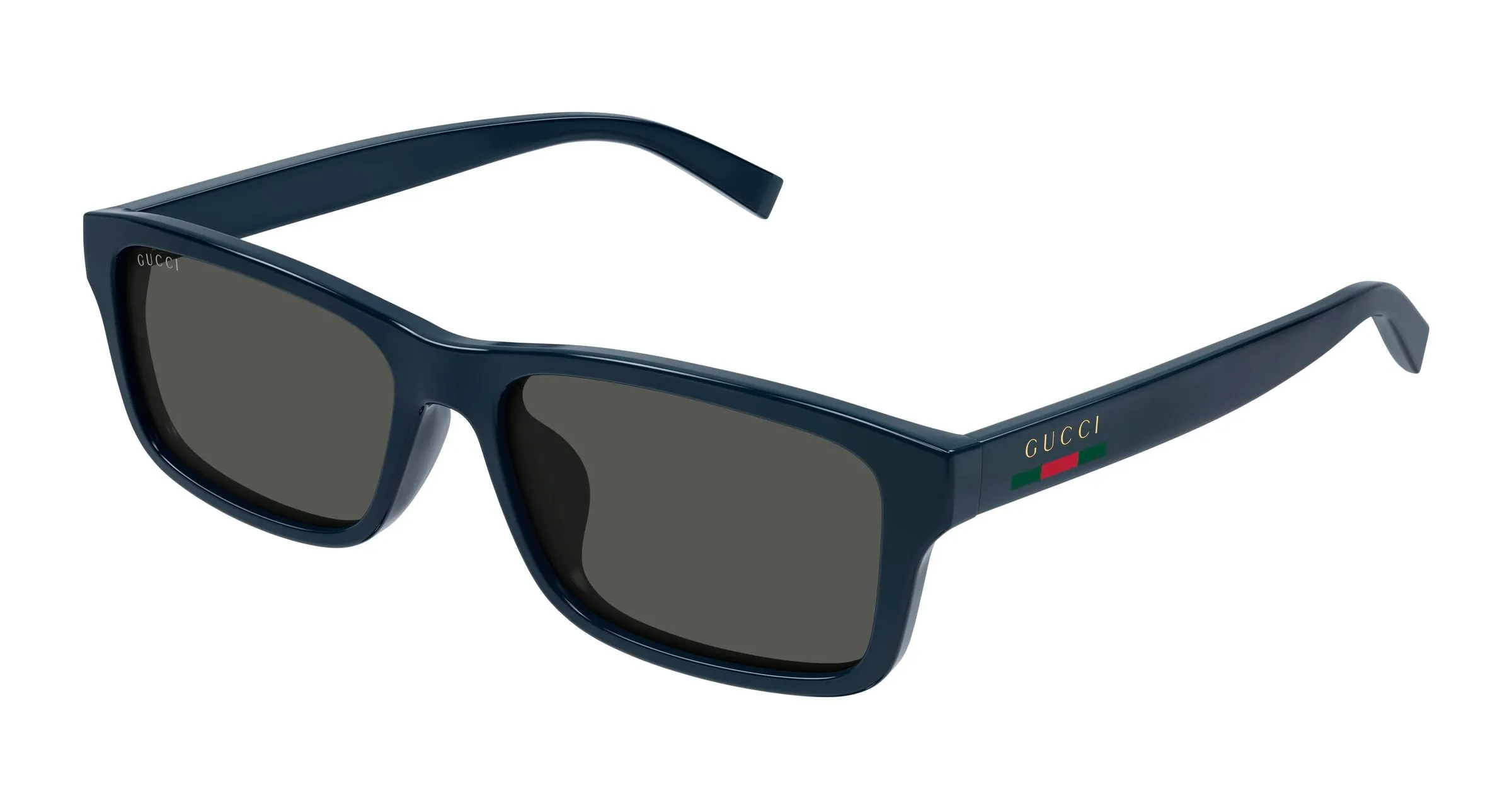 Gucci GG1986SA 004 Occhiali da sole Iniettato Blu Grigio Squadrata - immagine 1