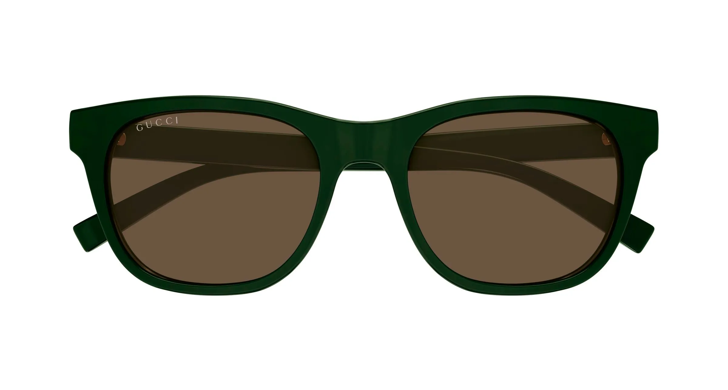 Gucci GG1985S 004 Occhiali da sole Iniettato Verde Marrone Rotonda - immagine 2
