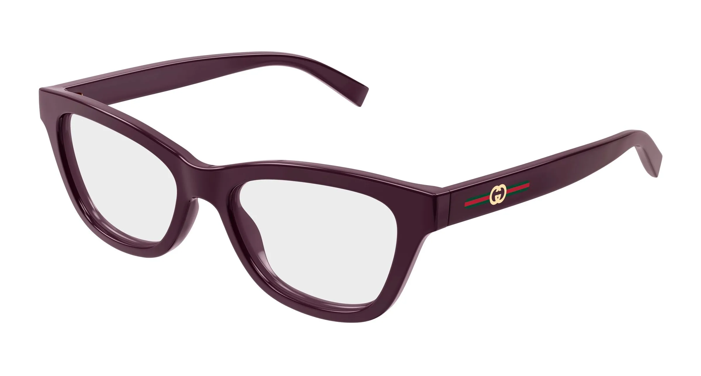 Gucci GG1983O 003 Montature da vista Iniettato Viola Trasparente Cat Eye - immagine 1