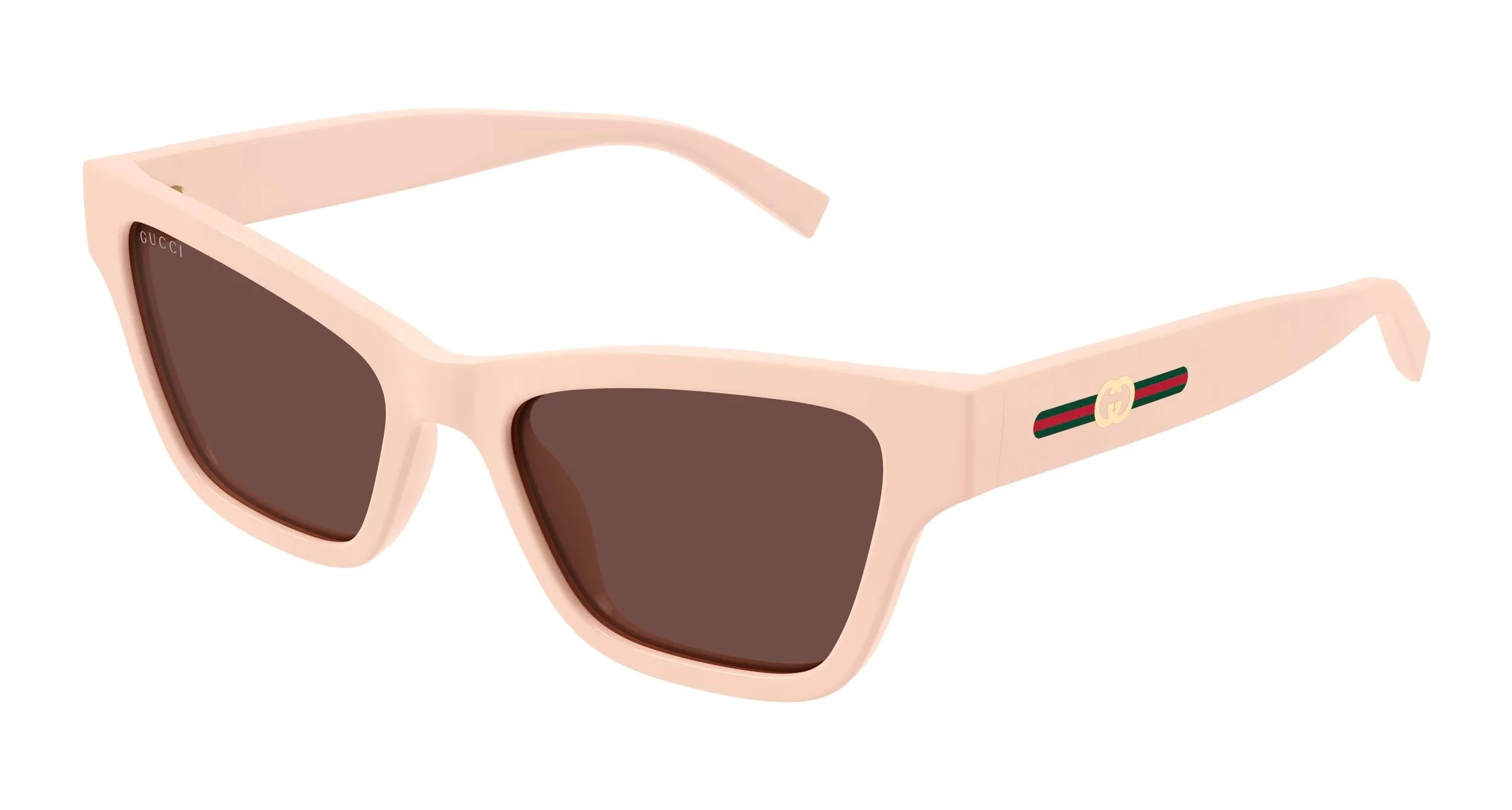 Gucci GG1982S 004 Occhiali da sole Iniettato Rosa Marrone Cat Eye - immagine 1