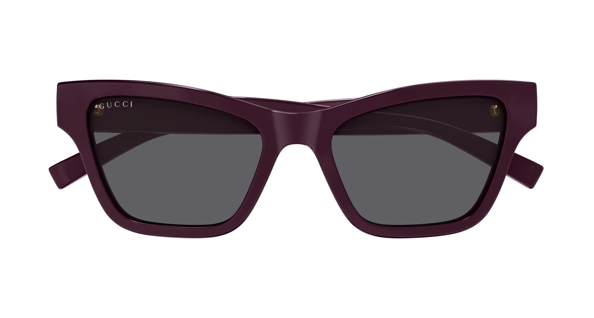 Gucci GG1982S 003 Occhiali da sole Iniettato Viola Grigio Cat Eye - immagine 2
