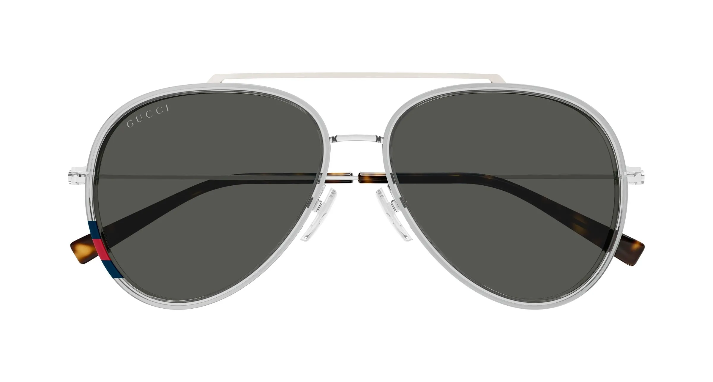Gucci GG1981S 005 Occhiali da sole Iniettato Grigio Grigio Pilot - immagine 2
