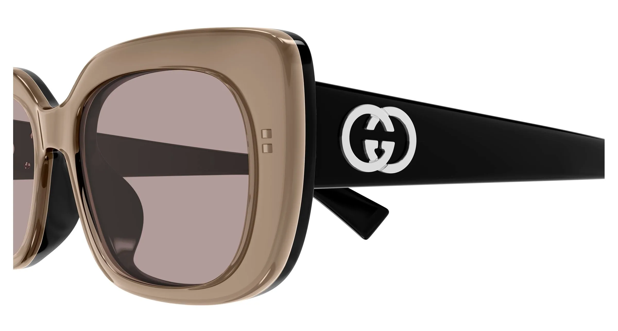 Gucci GG1979SK 004 Occhiali da sole Acetato Marrone Marrone Squadrata - immagine 3