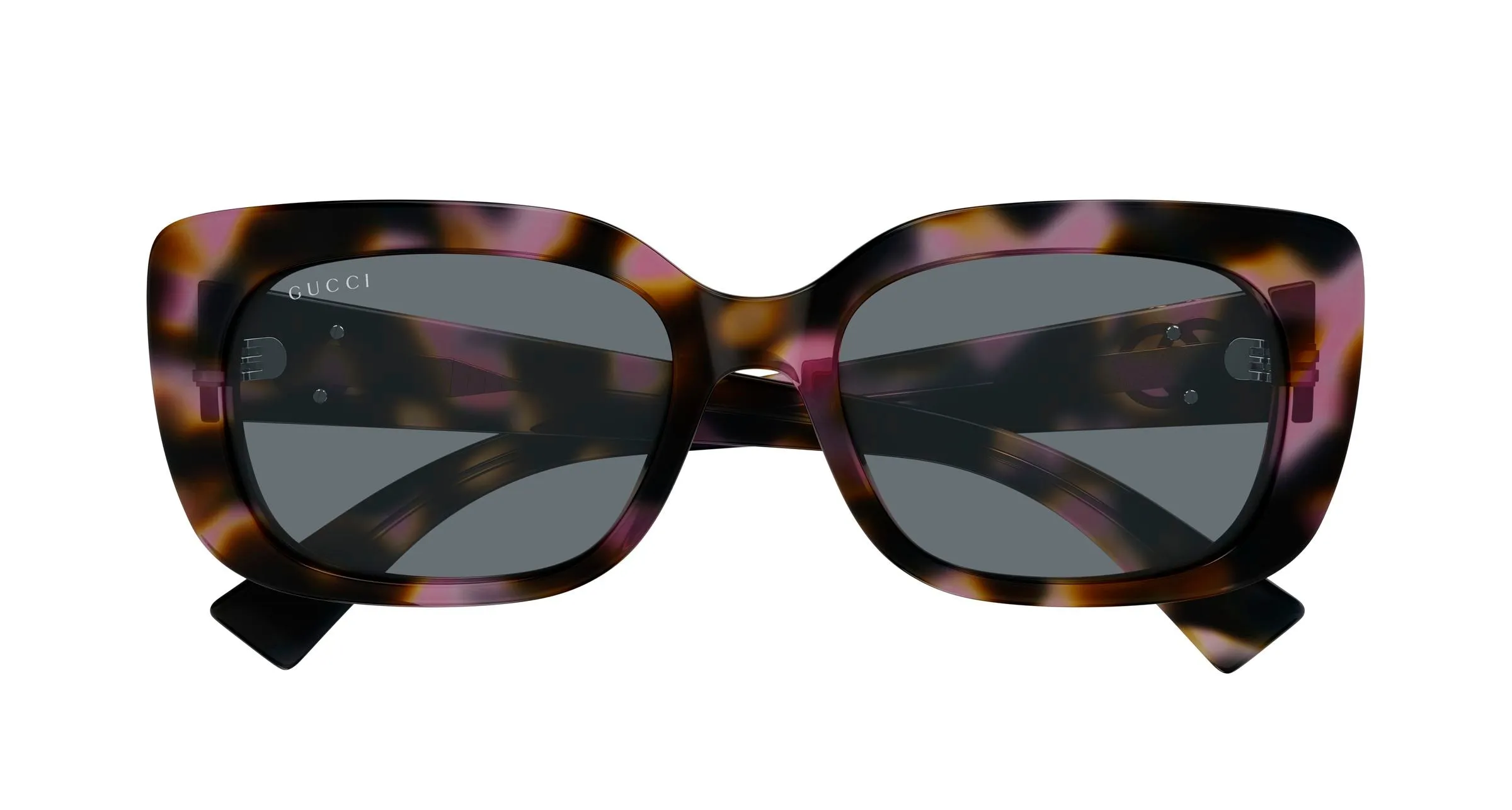 Gucci GG1979SK 003 Occhiali da sole Acetato Havana Grigio Squadrata - immagine 2