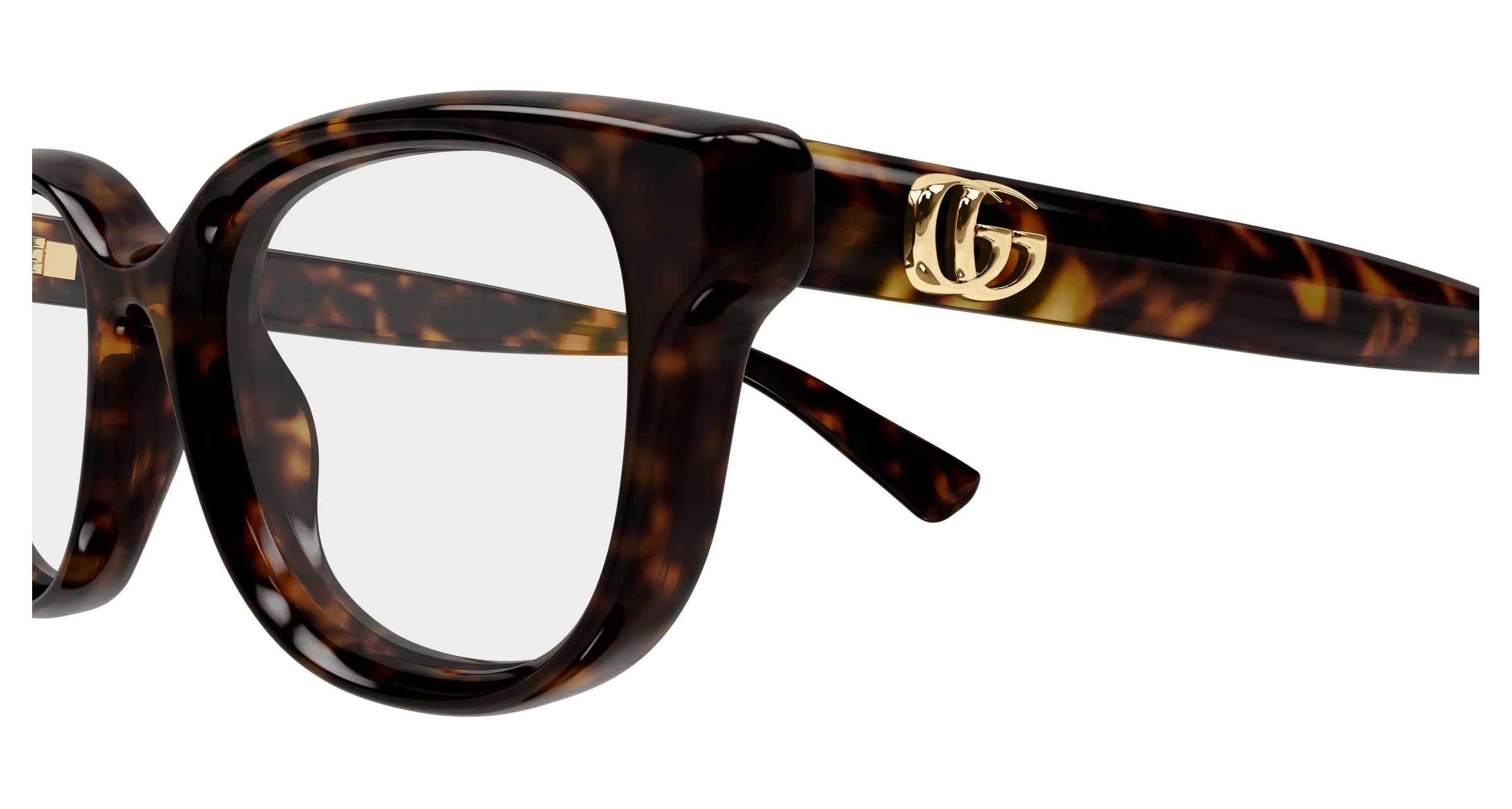 Gucci GG1978O 006 Montature da vista Iniettato Havana Trasparente Squadrata - immagine 3