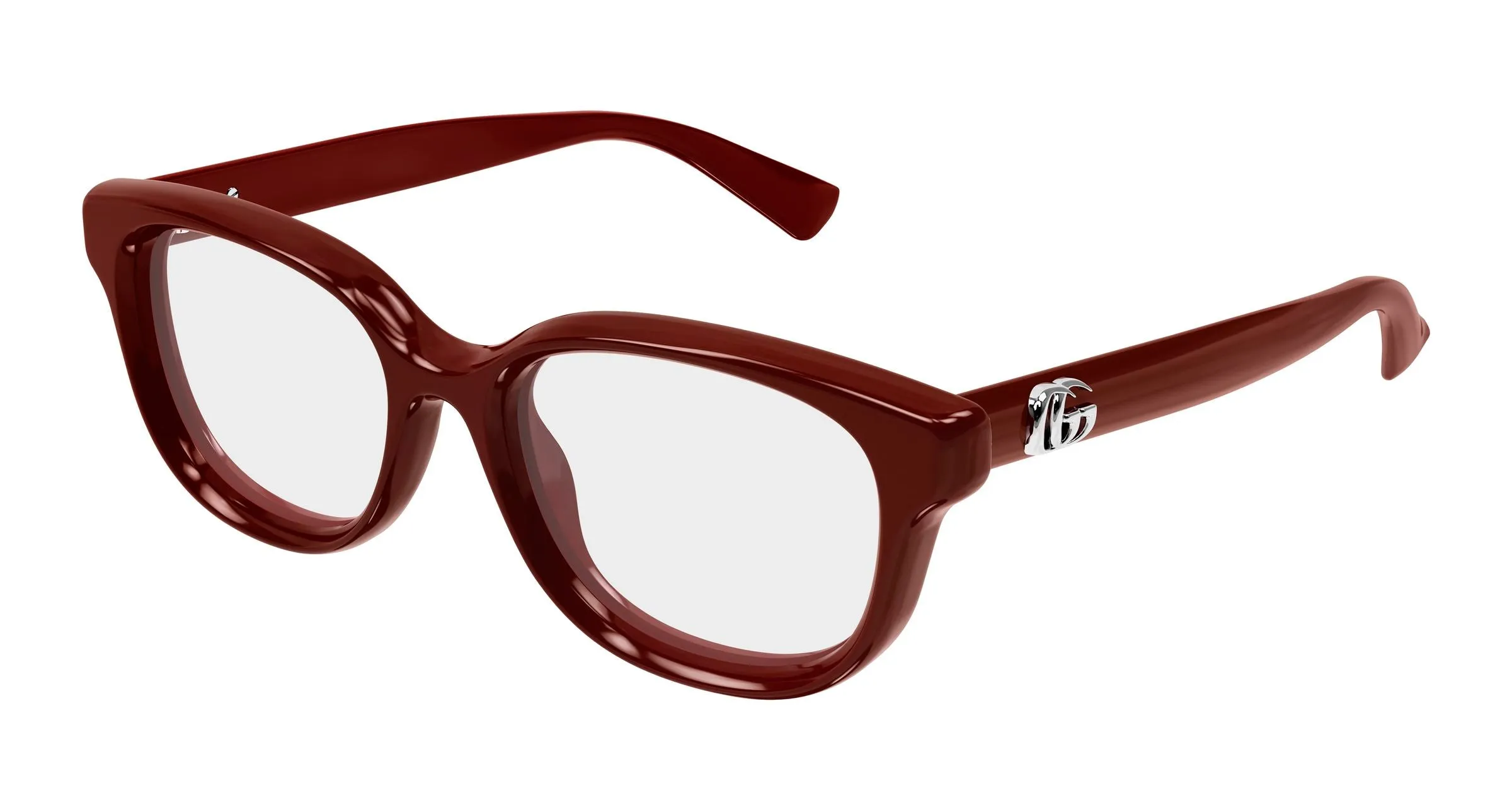 Gucci GG1978O 003 Montature da vista Iniettato Bordeaux Trasparente Squadrata - immagine 1