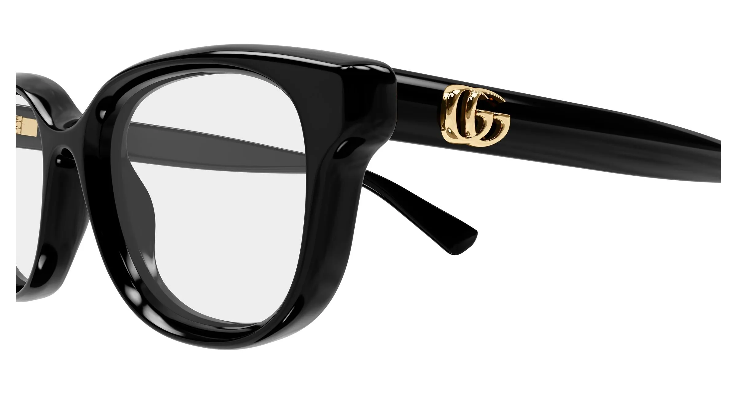 Gucci GG1978O 001 Montature da vista Iniettato Nero Trasparente Squadrata - immagine 3