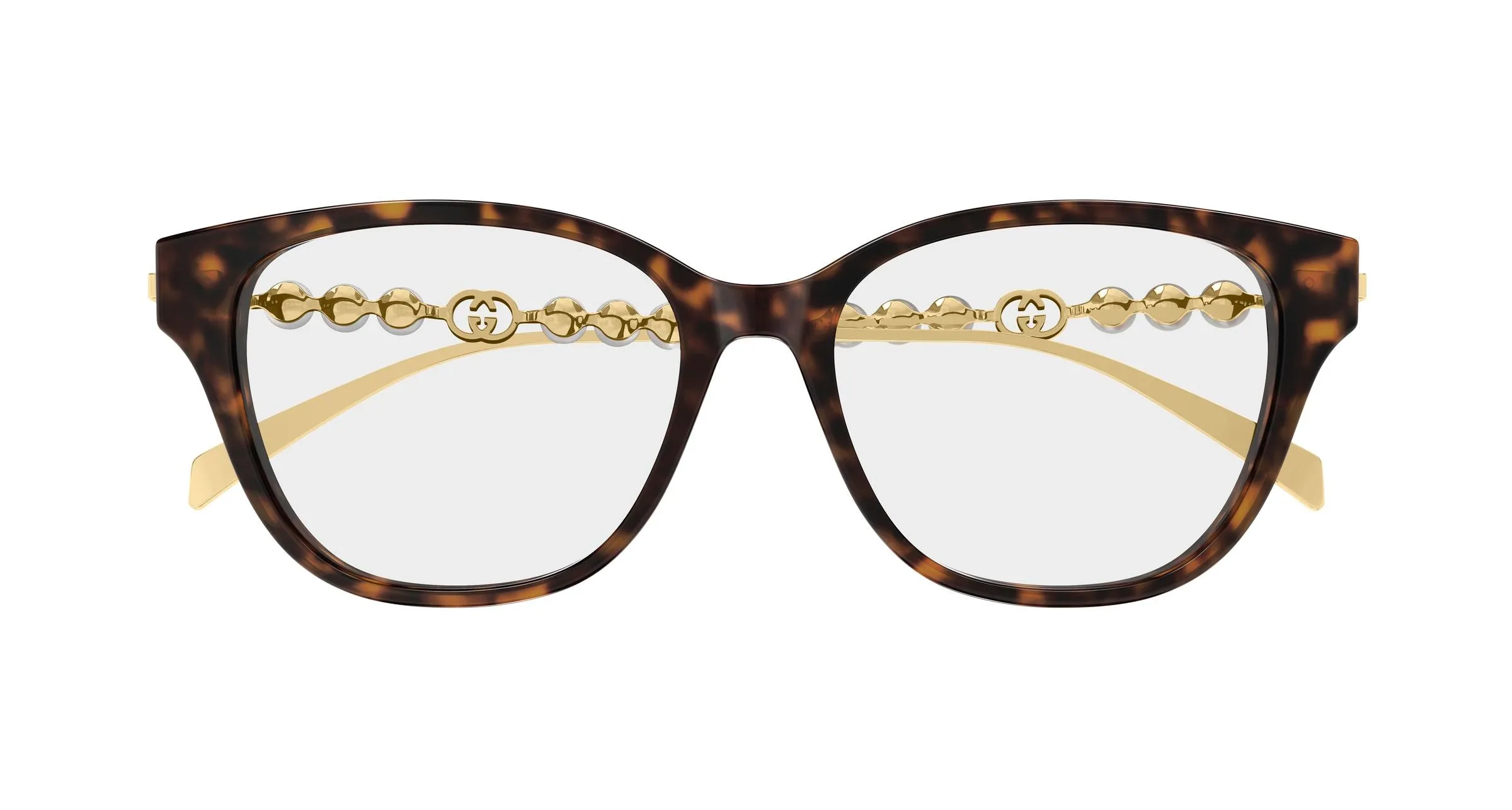 Gucci GG1972OA 003 Montature da vista Acetato Havana Trasparente Rotonda - immagine 2