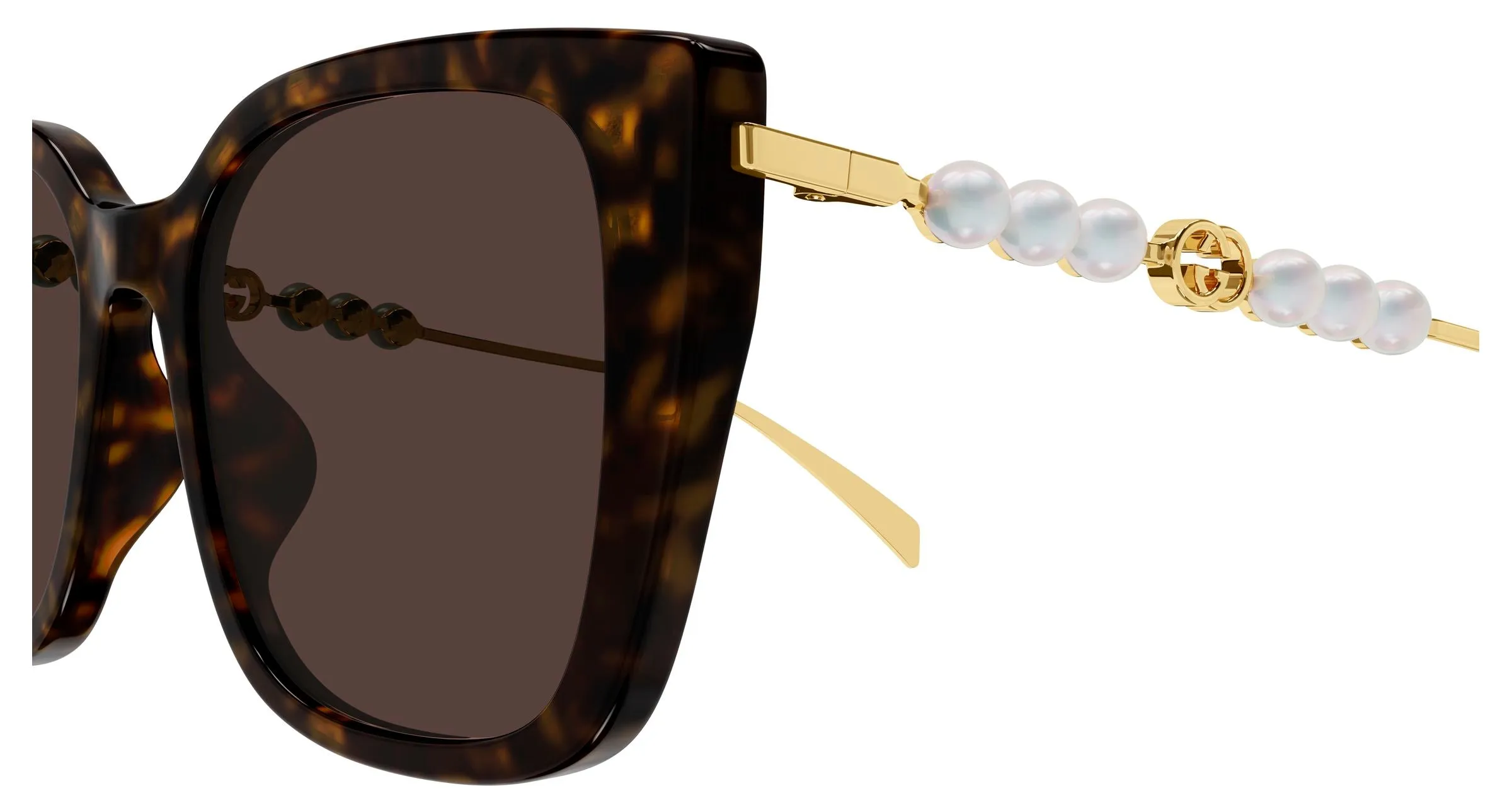 Gucci GG1971SA 003 Occhiali da sole Acetato Havana Marrone Farfalla - immagine 3