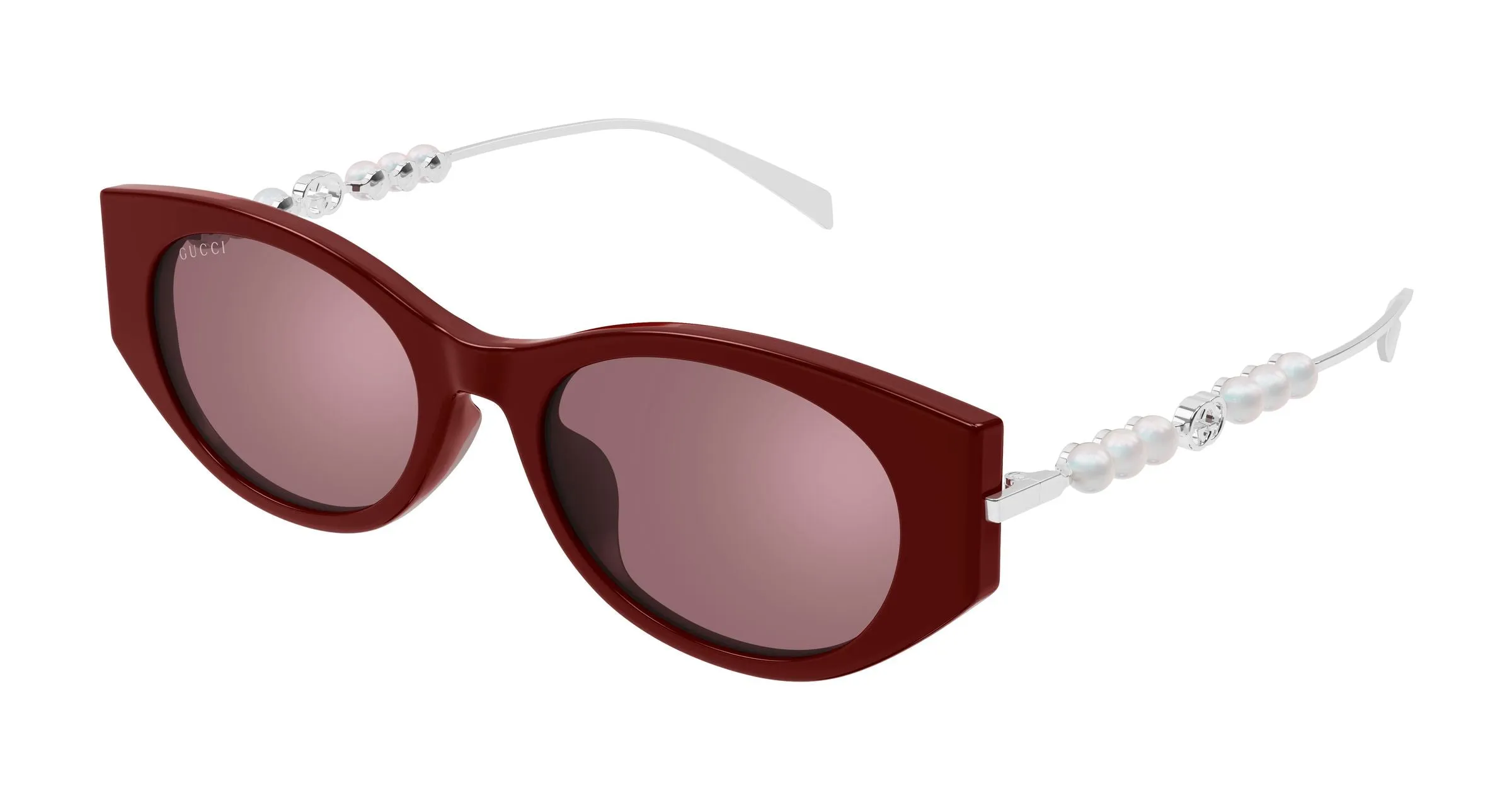 Gucci GG1970SA 004 Occhiali da sole Acetato Bordeaux Rosso Cat Eye - immagine 1
