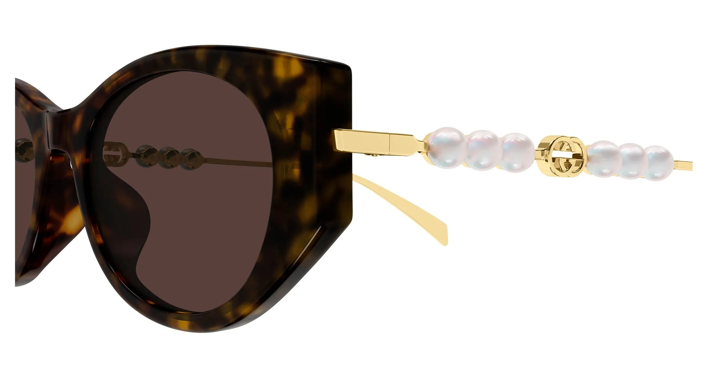 Gucci GG1970SA 003 Occhiali da sole Acetato Havana Marrone Cat Eye - immagine 3