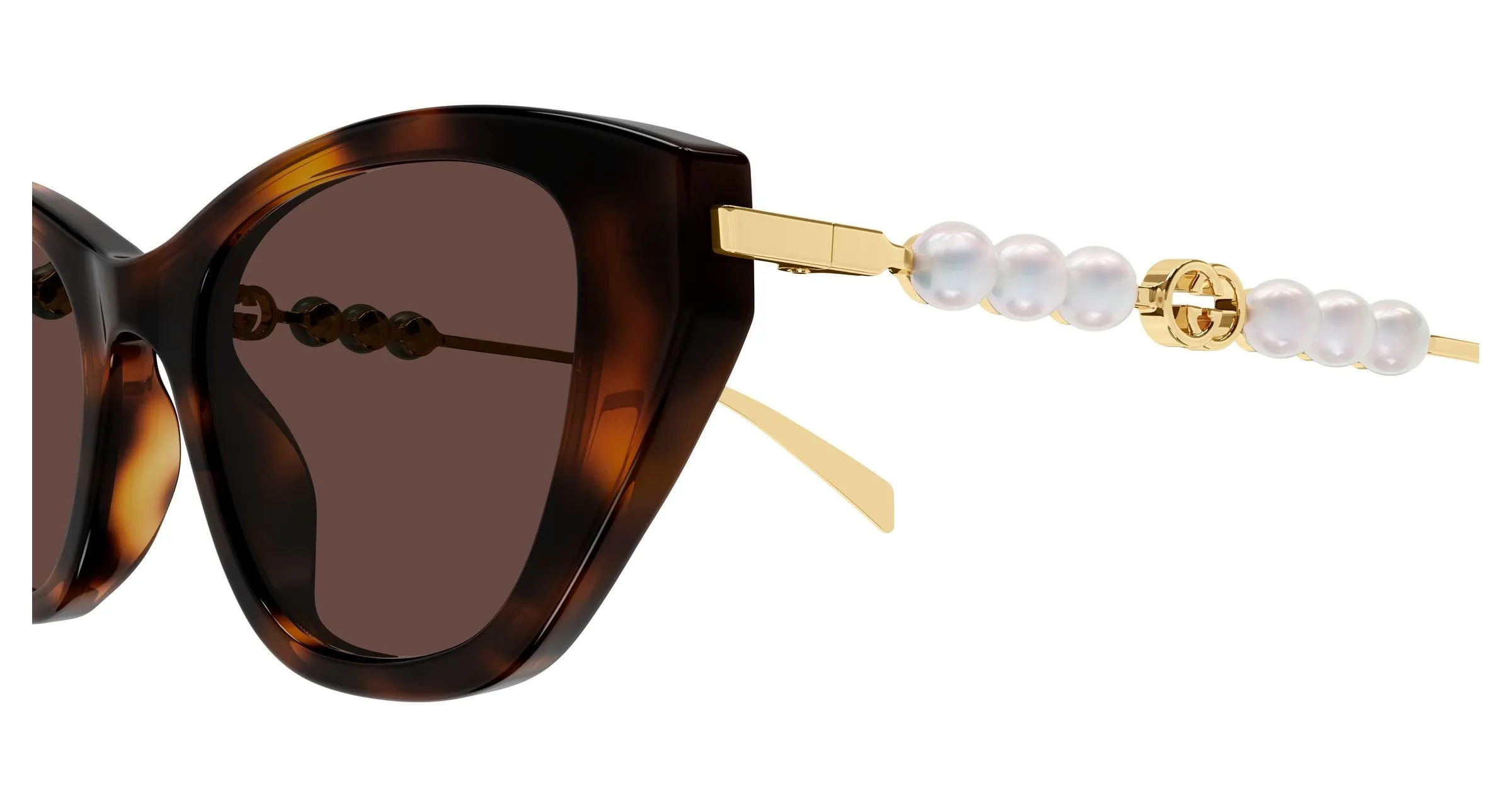Gucci GG1968S 003 Occhiali da sole Acetato Havana Marrone Cat Eye - immagine 3